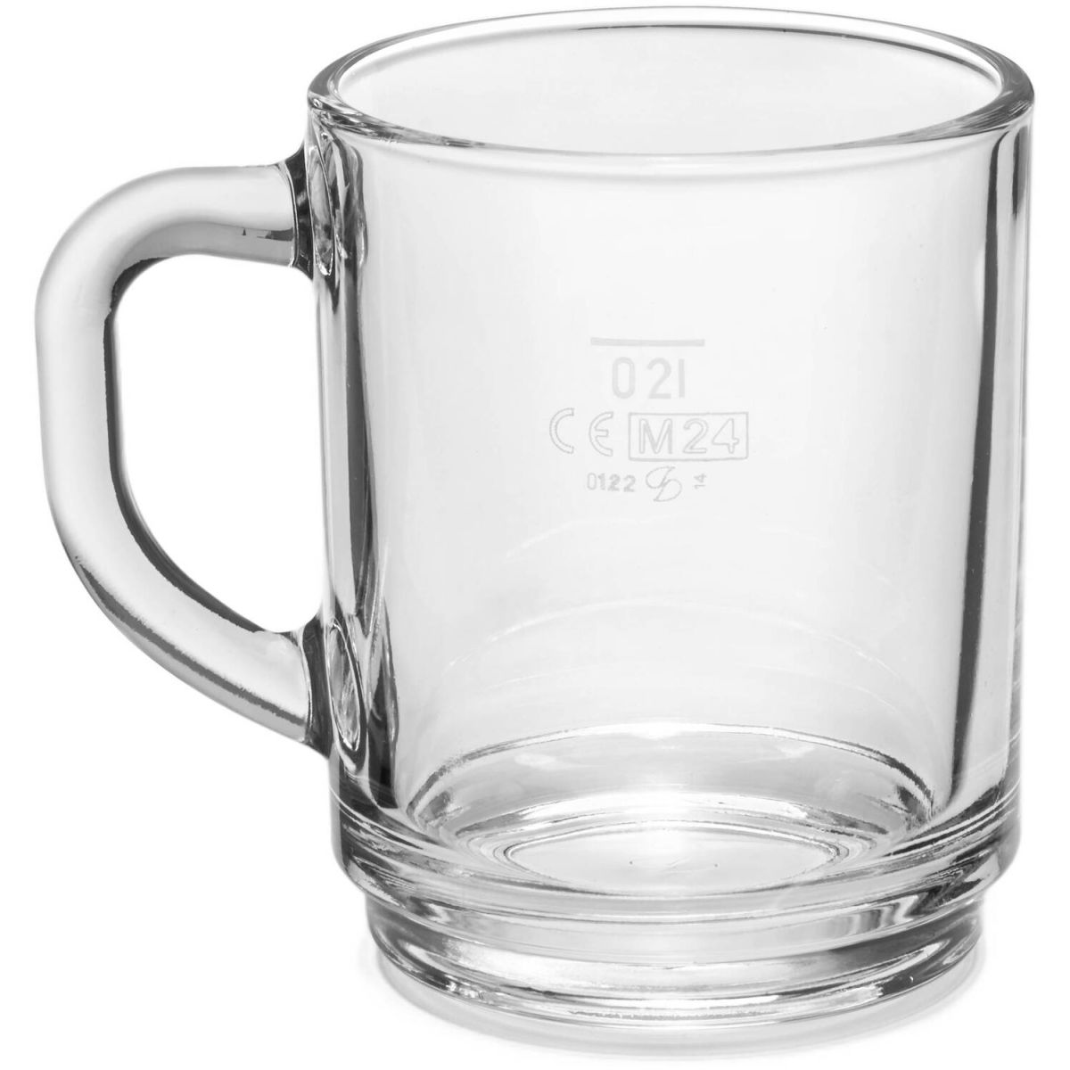 van Well Universalbecher Denver 0,2l geeicht 200 ml, 7.5x7.5x9.5 cm (ØxØxH); transparent; 0.2 l Eichstrich, 12 Stück / Pack