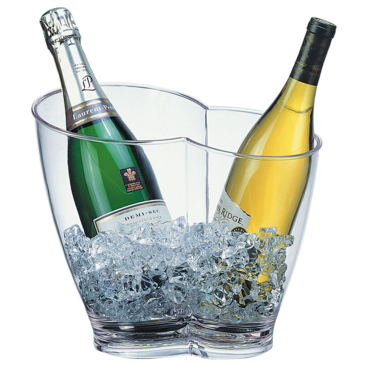 APS Wein-/Sektkühler, Kunststoff (MS) für 2 Flaschen 4 l, 30.7x21.3x26 cm (LxBxH); transparent