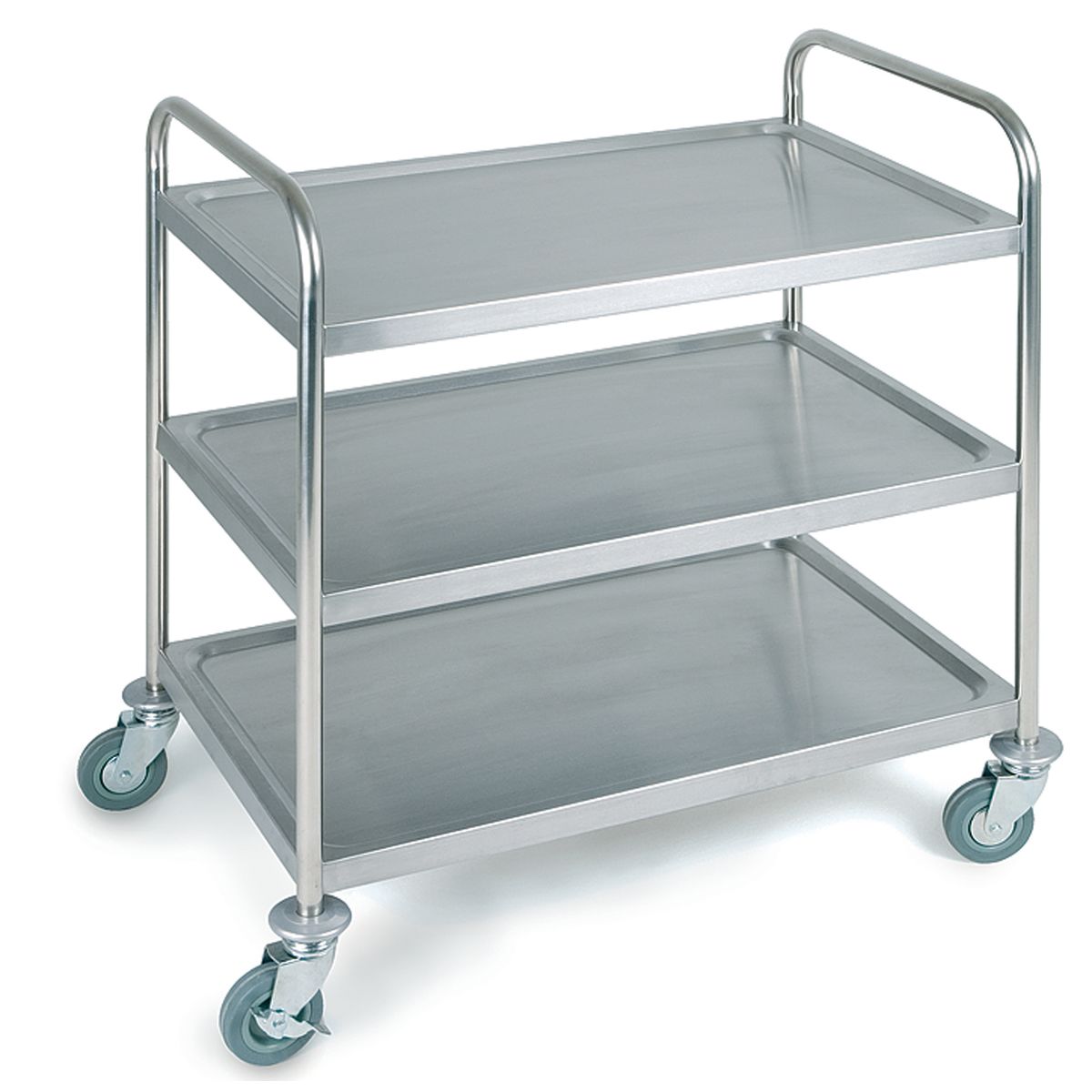 APS Serveer-/transportwagen 3 planken; 91x51x93 cm (BxDxH); zilver
