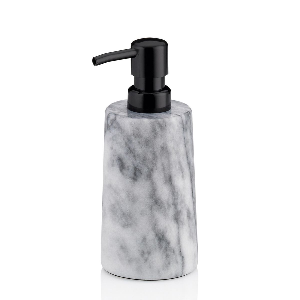 kela Seifenspender Varda Marmor 250 ml, 18 cm (H); weiß; rund