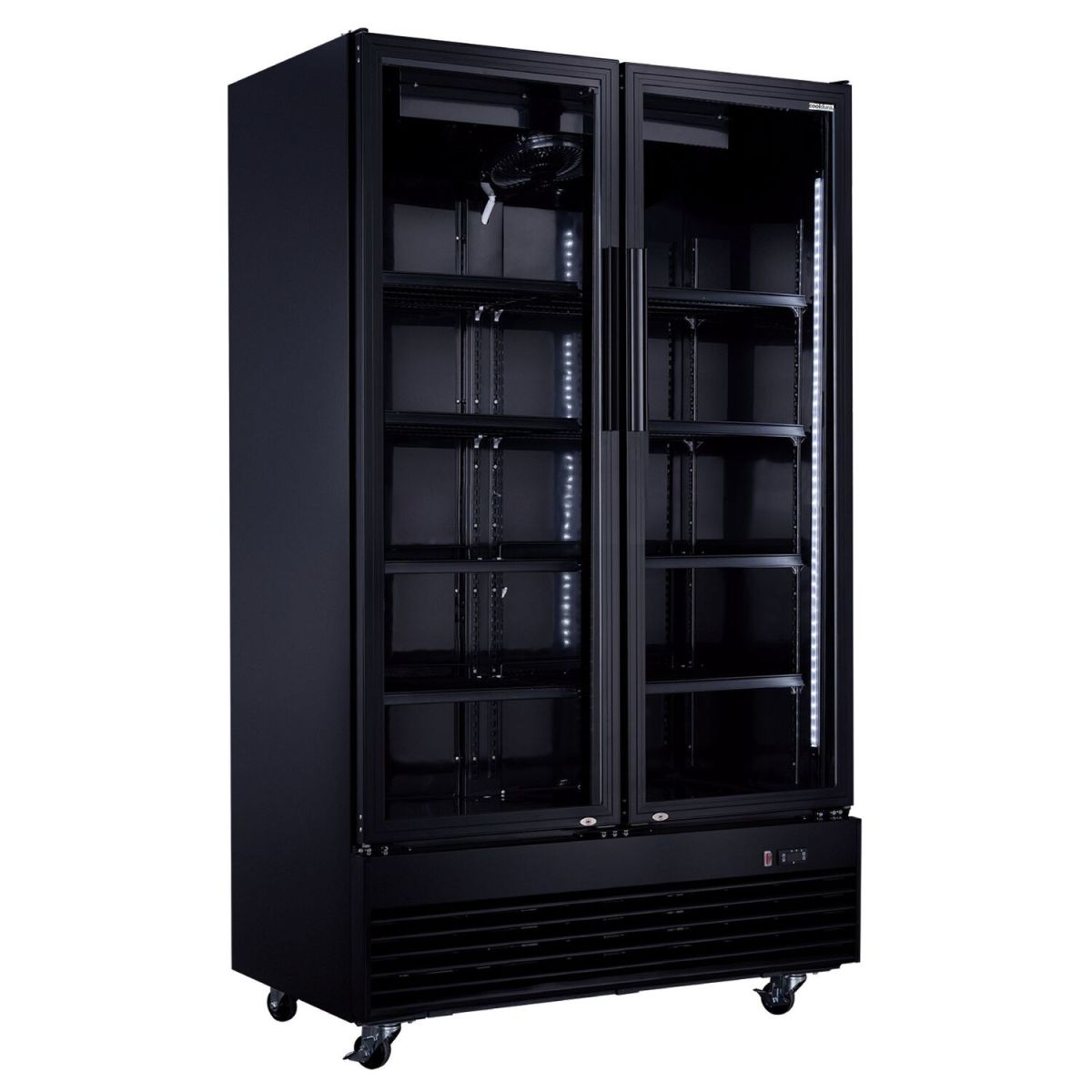 Cooldura Display-Flaschenkühlschrank - 1000 Liter 1000 l, 73x203.6x120 cm (BxHxT); silber