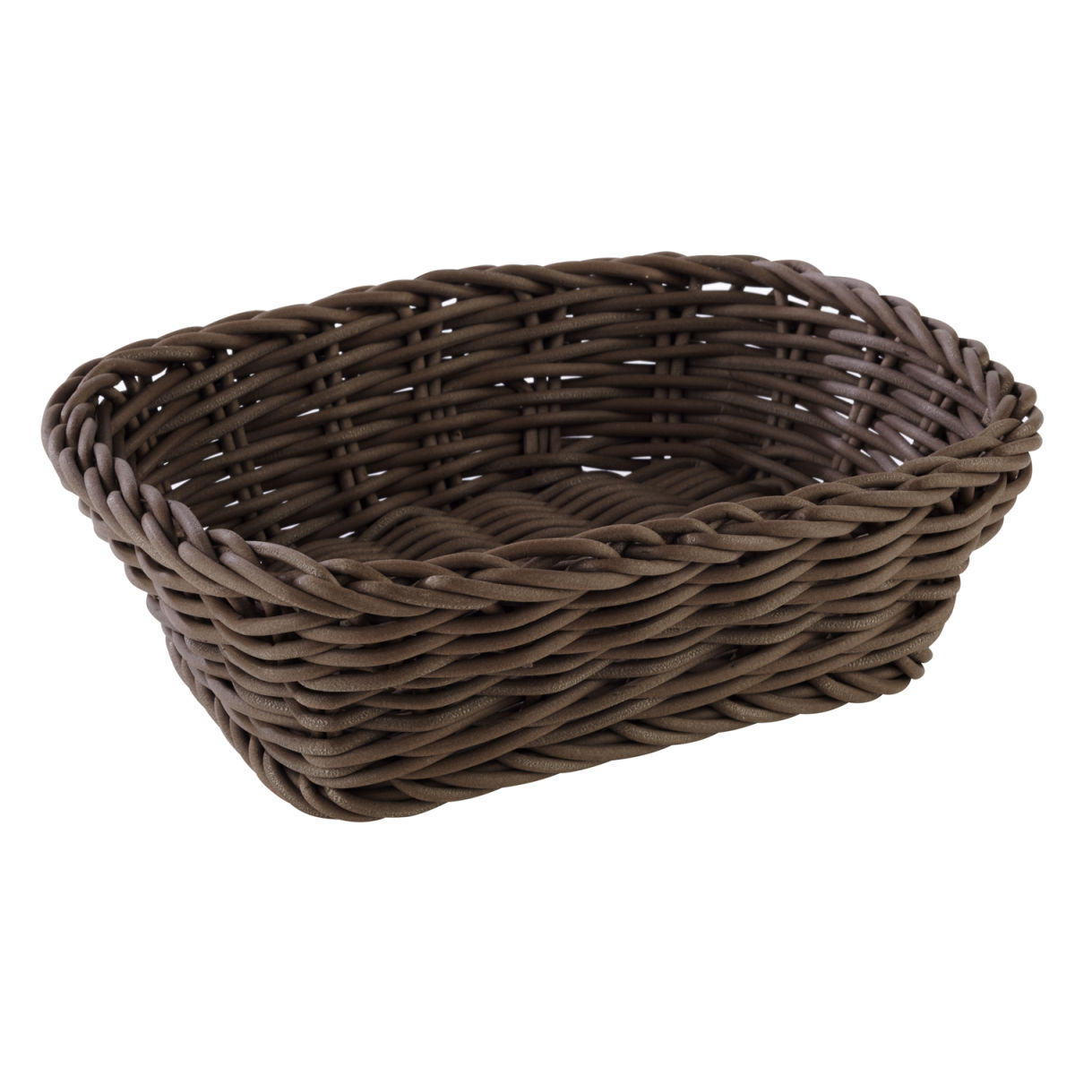 APS Mand Profi Line vierkant; 19x13x6 cm (LxBxH); donkerbruin; rechthoekig