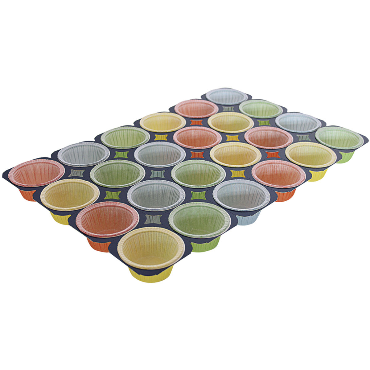 Schneider Muffinformen-Verbund 50.4x33.8 cm (LxB); mehrfarbig; 100 Stück / Pack