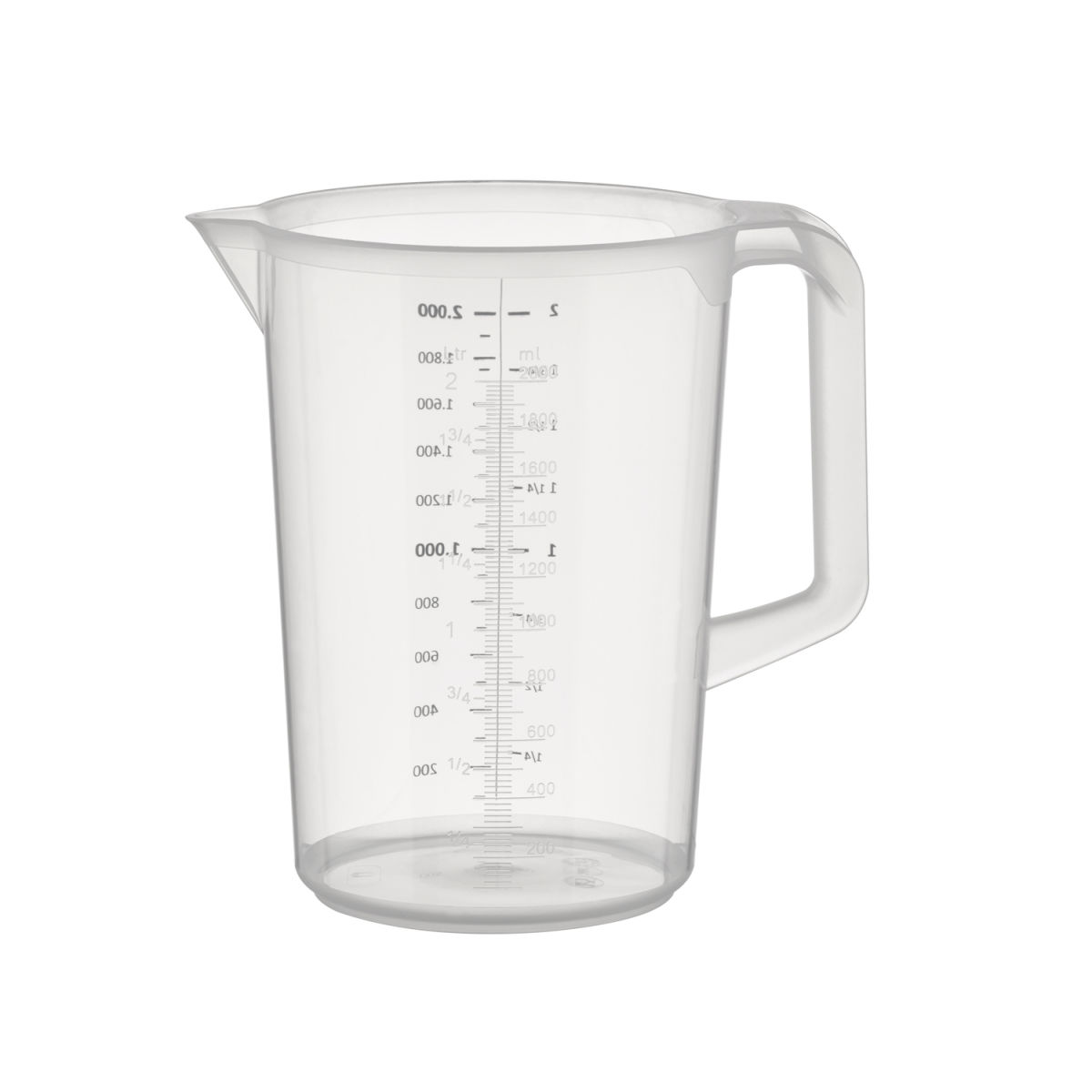 Caraffa dosatrice Ø 15,5 cm, H: 21 cm, 2 litri APS; 2000 ml, 15.5x20.5 cm (ØxH); trasparente; rotonda