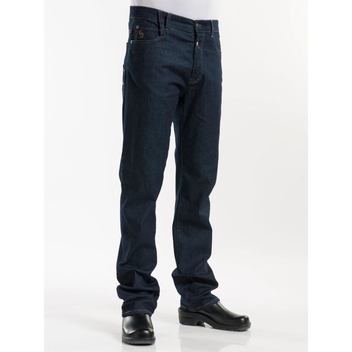 Chaud Devant Kochhose Jeans Blue Denim Stretch; Kleidergröße 56; dunkelblau
