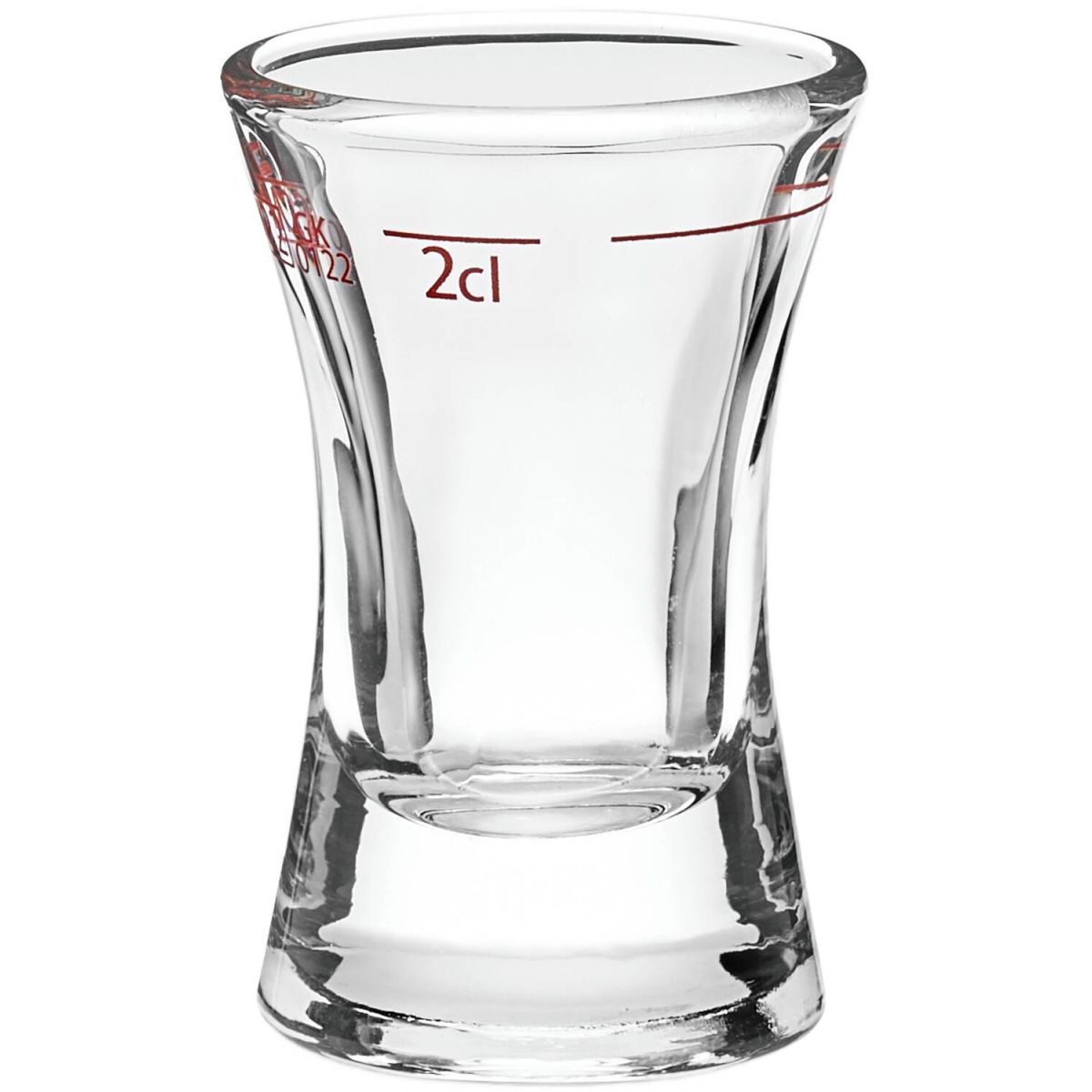 van Well Stamper Wachtmeister Rotring 2 cl, geeicht, van Well 20 ml, 6.8 cm (H); transparent; 2 cl Eichstrich, 24 Stück / Pack