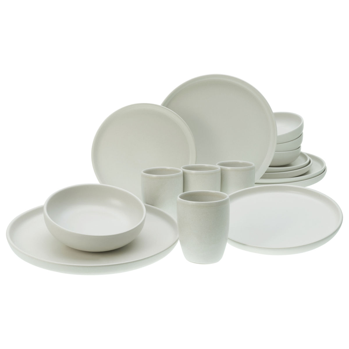 CreaTable Uno Offwhite - Kombiservice 16-tlg weiß