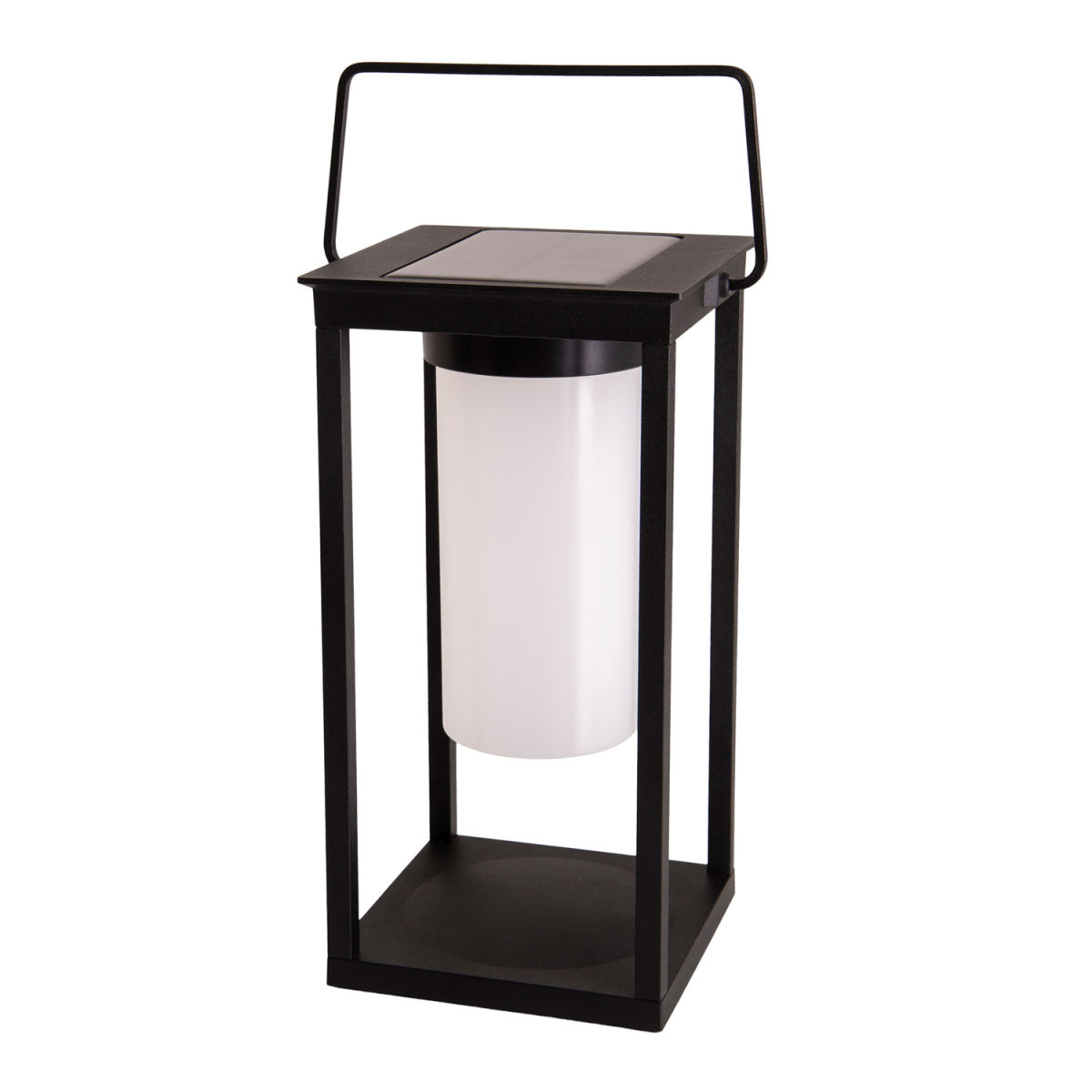 NÄVE Leuchten LED Solarlaterne JILU 14.5x14.5x28 cm (LxBxH); schwarz