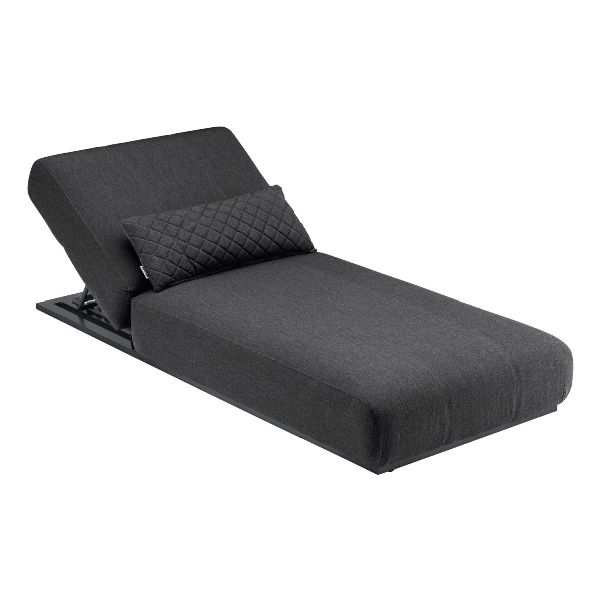 KETTLER Sonnenliege EGO, gepolstert 213x90x33 cm (LxBxH); Sitz anthrazit, Gestell anthrazit
