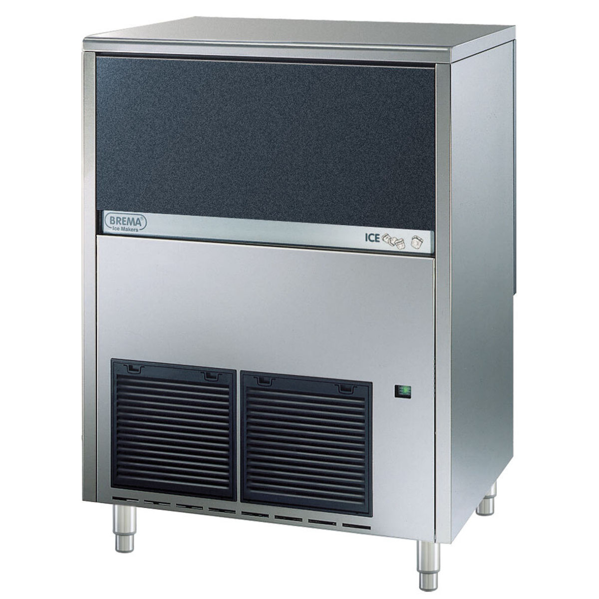 Brema Eiswürfelbereiter luftgekühlt, 80kg/24h 73.8x92x60 cm (BxHxT); silber