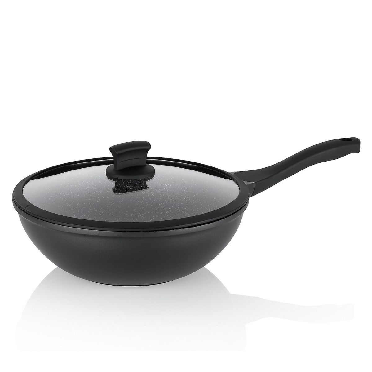kela Wok Stella Nova Aluguss 5 l, 10 cm (H); schwarz; rund