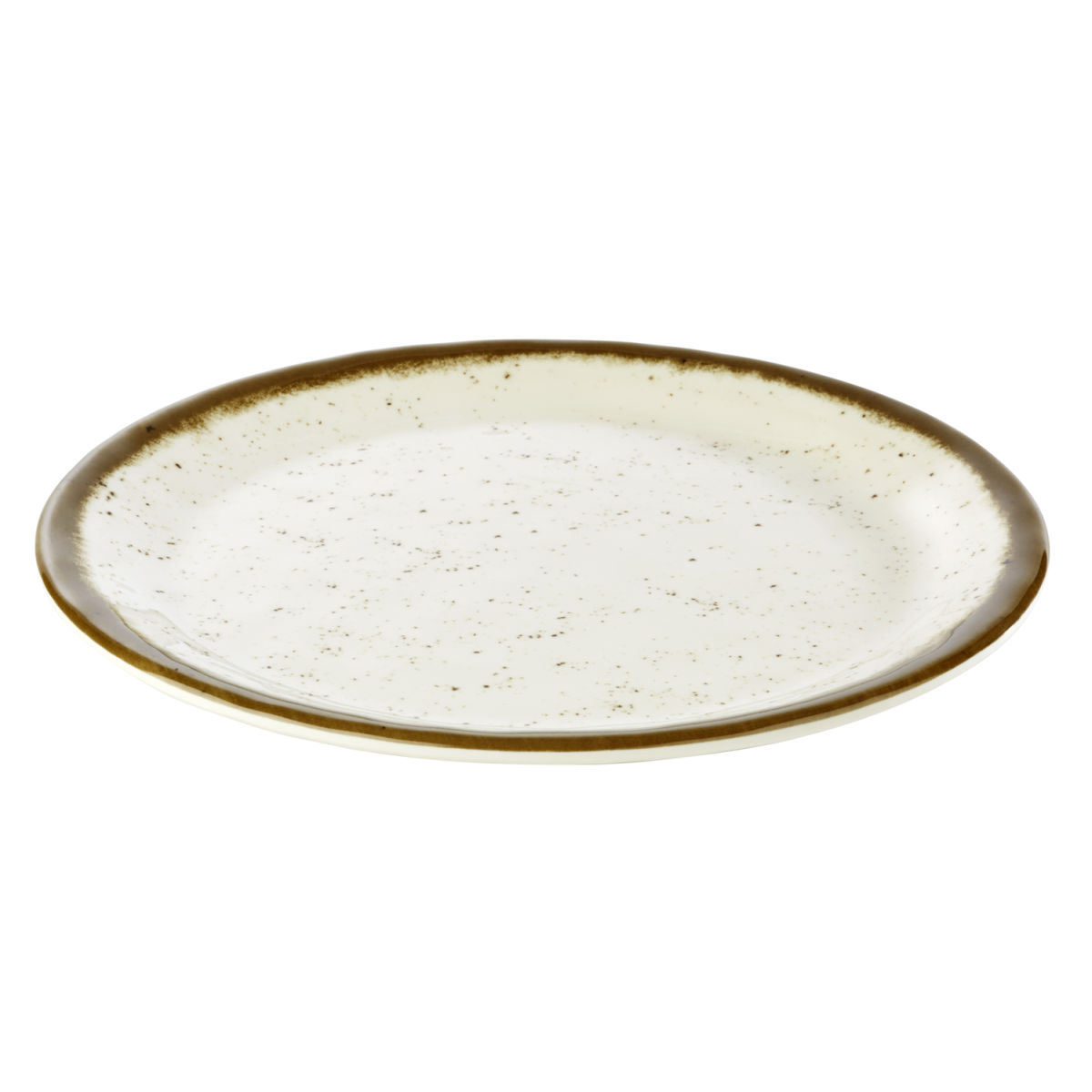 APS Teller STONE ART, Melamin, rund 25x25x25x2 cm (LxBxØxH); weiß; rund