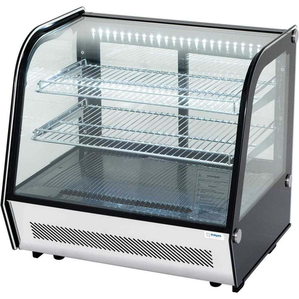 Stalgast Kalte Theke SES7L mit LED-Beleuchtung 70.2x68.6x56.8 cm (BxHxT); silber/schwarz