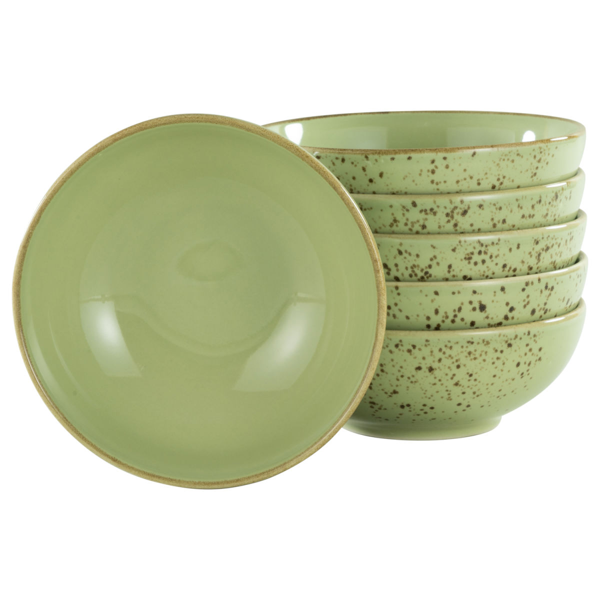 CreaTable Nature Collection - Schale 6-tlg 400 ml, 16.5x6 cm (ØxH); grün; rund; 6 Stück / Pack
