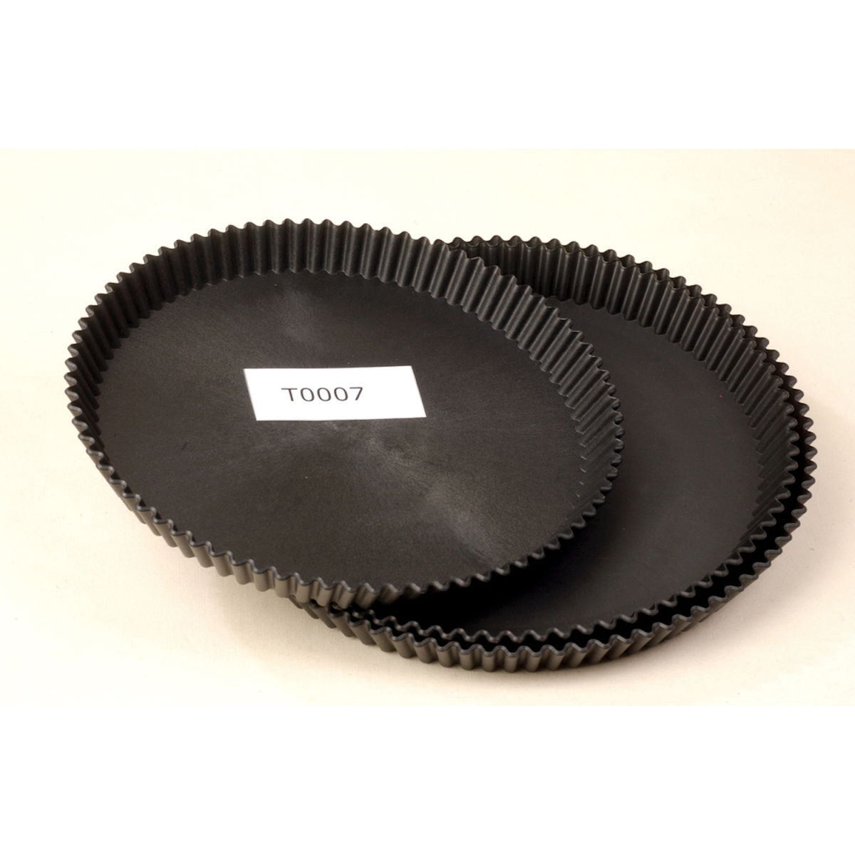Küchenform 26 cm (Ø); schwarz; rund; 5 Stück / Pack