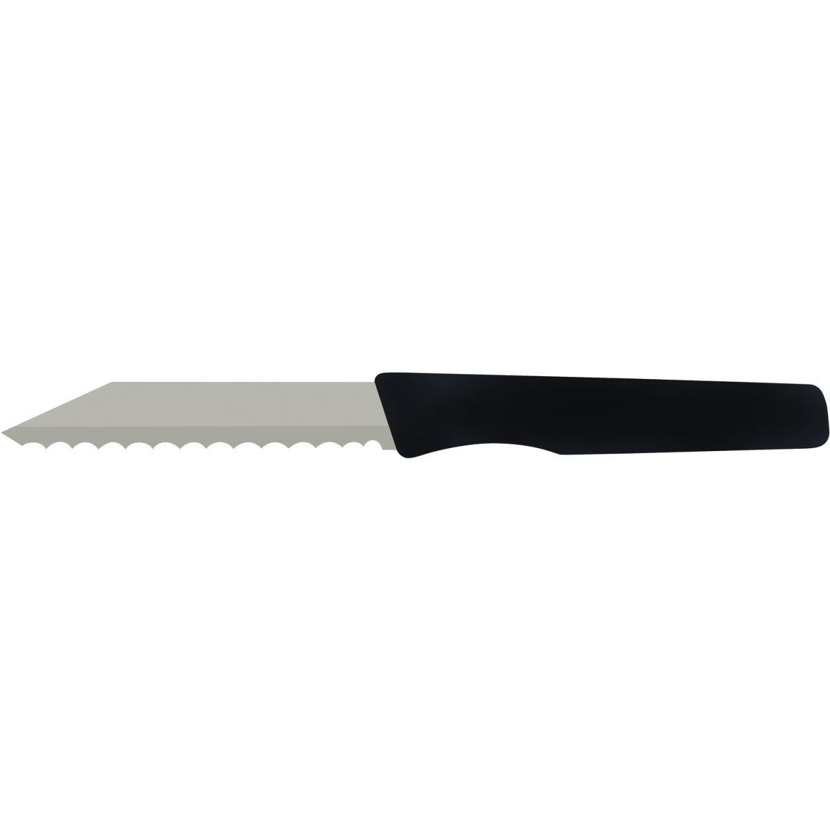 Schneider Brötchenmesser; Klingenlänge 8.7 cm, 18.5 cm (L); schwarz