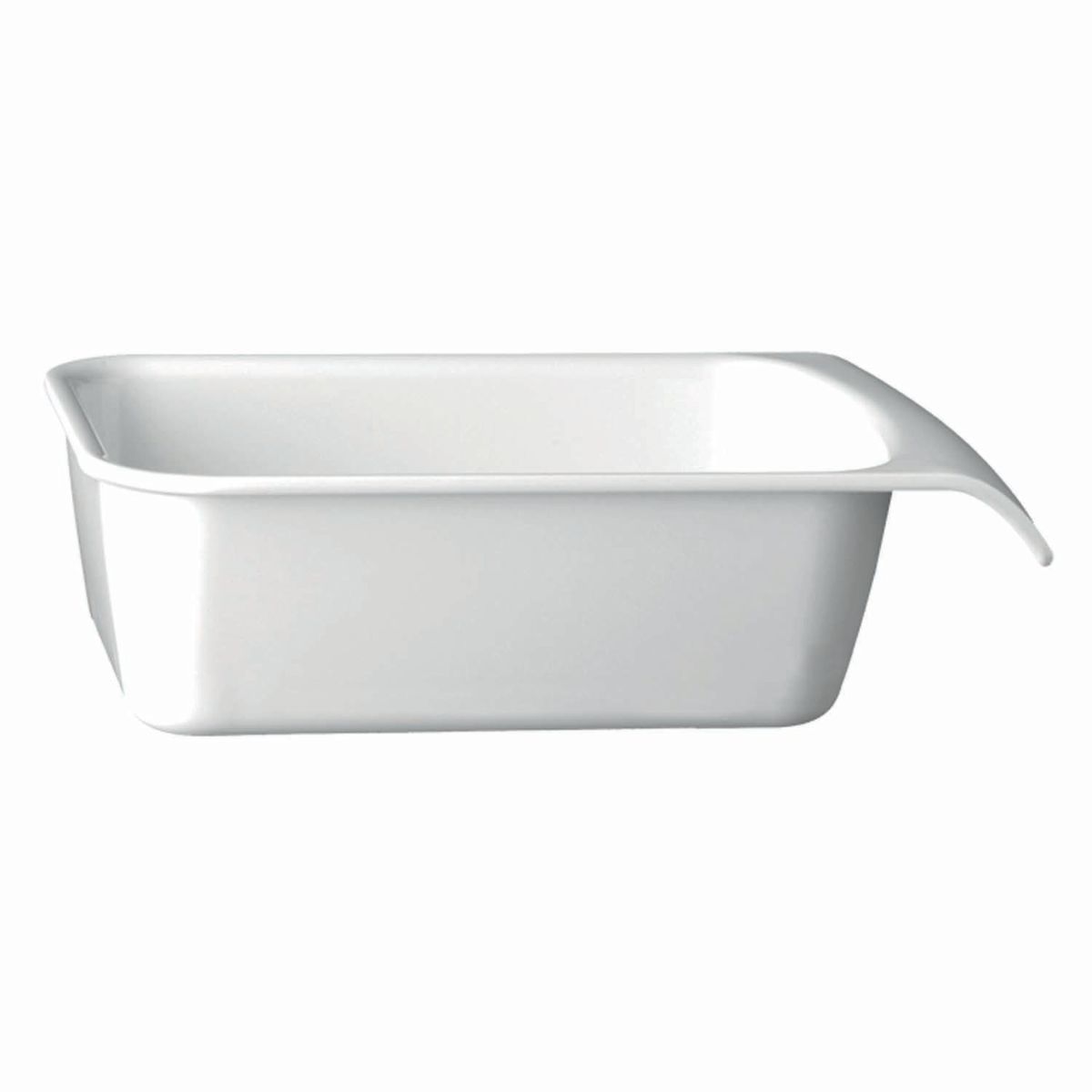 APS GN 1/4 Schale CASCADE, Melamin 1500 ml, 26.4x16.2x7.5 cm (LxBxH); weiß; rechteckig