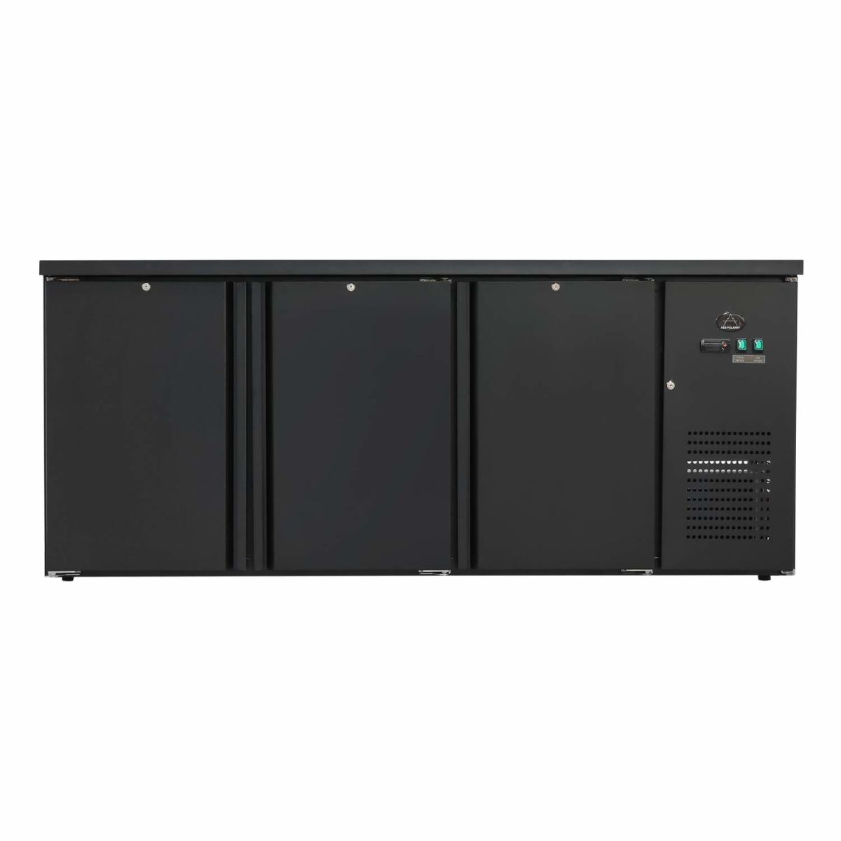 A&S Polarny Flaschenkühltisch 425 Liter, Schwarz; 425000 ml, 350000 ml, 200.5x84x52 cm (BxHxT); schwarz