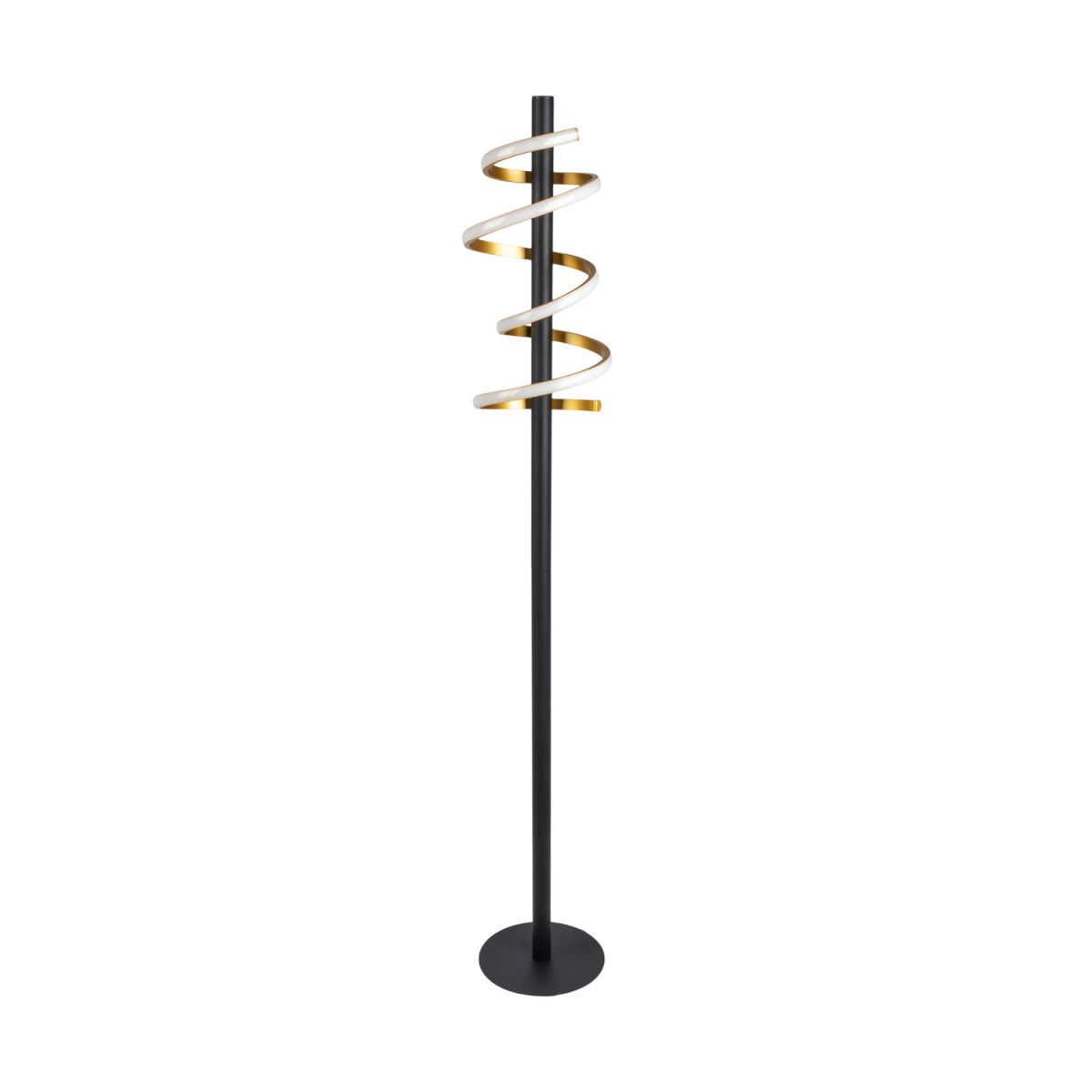 NÄVE Leuchten LED-Stehleuchte BELLEZA 22x22x140x22 cm (LxBxHxØ); gold; Gestell schwarz