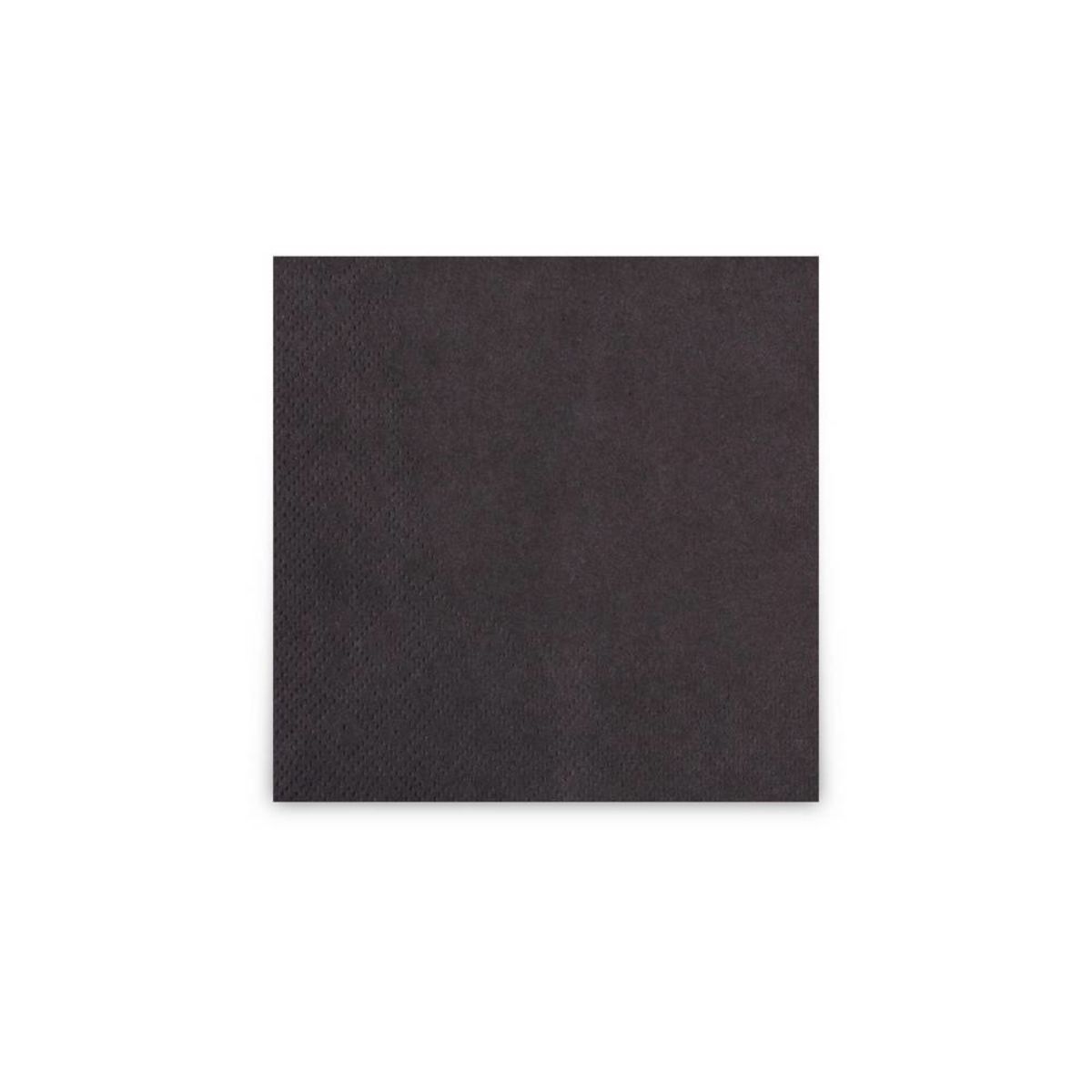 Plock Servietten 24x24 cm, 2-lagig 24x24 cm (BxL); schwarz; 3600 Stück / Pack