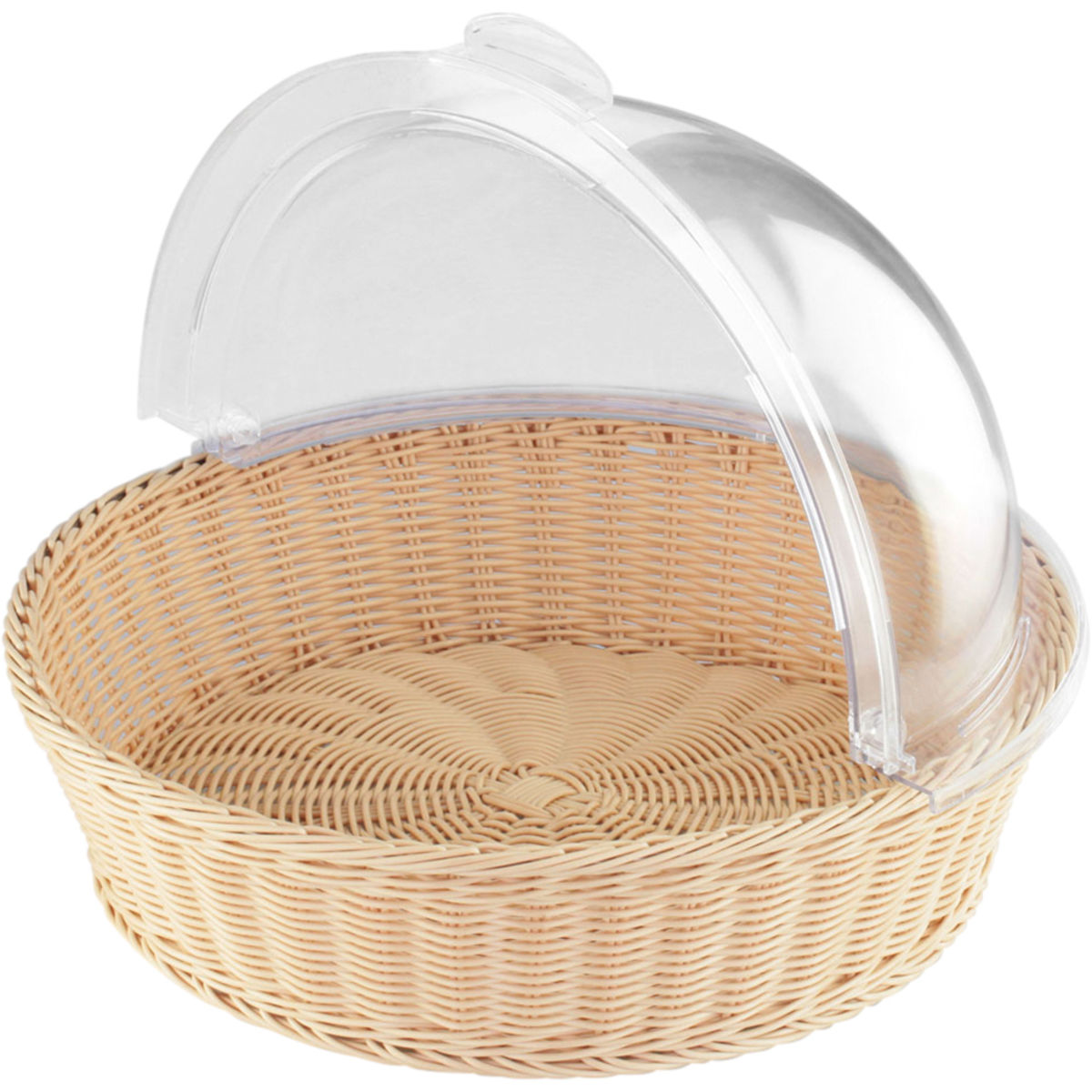 Stalgast Brotkorb mit Roll-Top Deckel, rund 39.5 cm (Ø); transparent