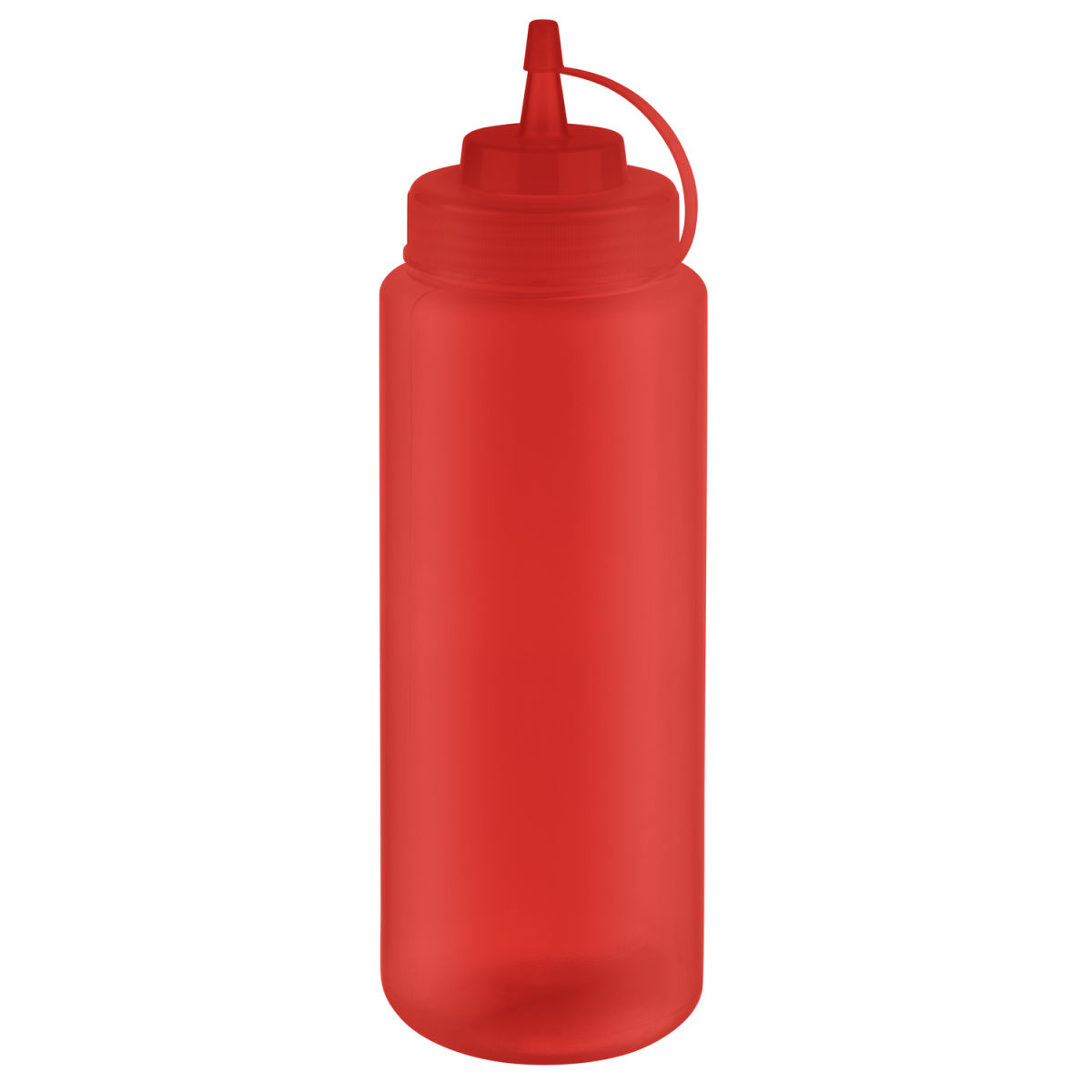 APS Quetschflasche, Polyethylen; 1020 ml, 8x8x26.5 cm (LxBxH); rot