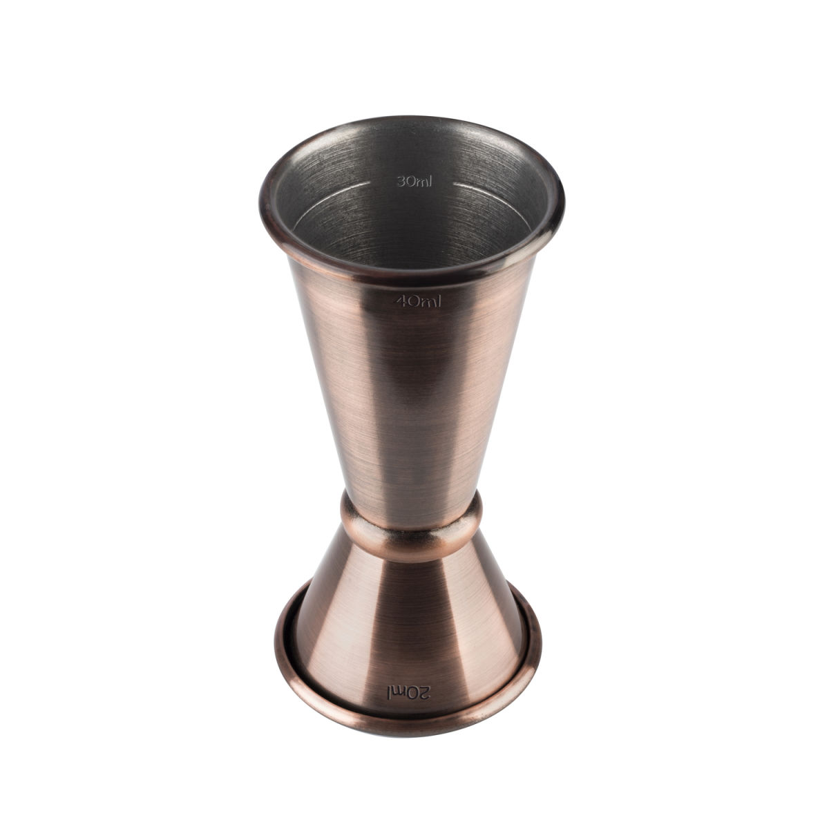 APS Barmaß, Edelstahl, spülmaschinengeeignet 0.04 l, 4.5x4.5x4.5x9 cm (ØxLxBxH); kupfer/braun