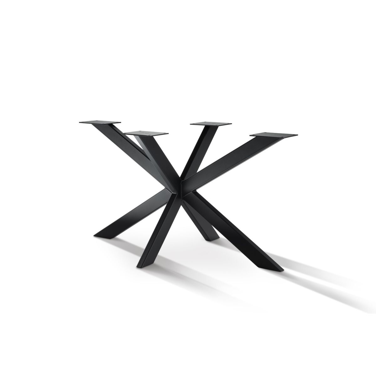 Willeke-Möbel Tischgestell Spider 8x5 70x140x72 cm (BxLxH); schwarz
