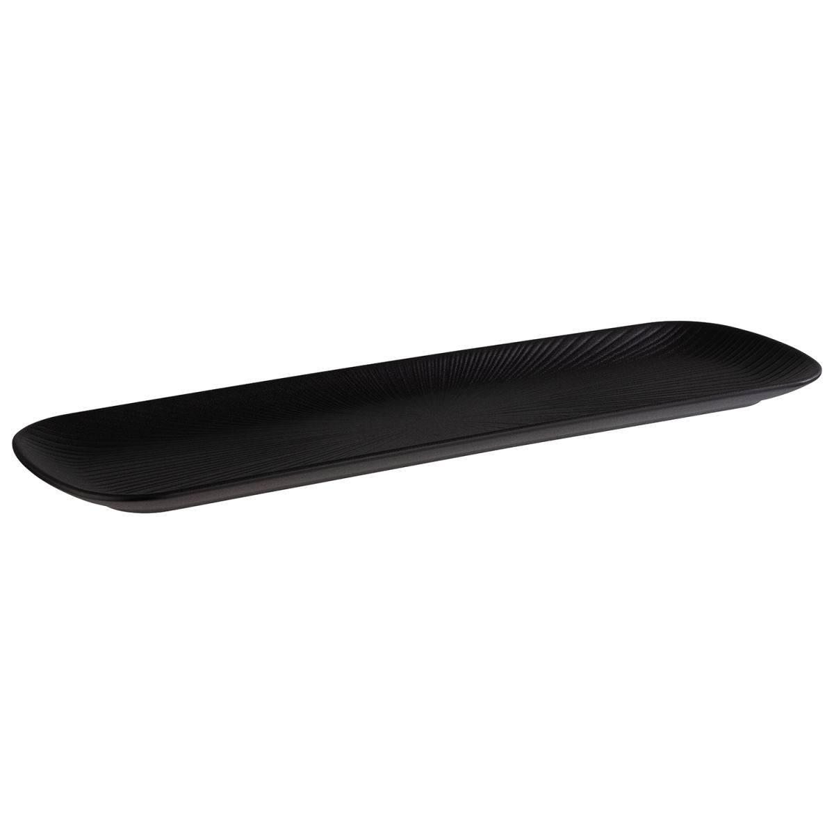 APS GN 2/4 Tablett NERO, Melamin GN 2/4, 53x16.2x2.5 cm (LxBxH); schwarz; rechteckig