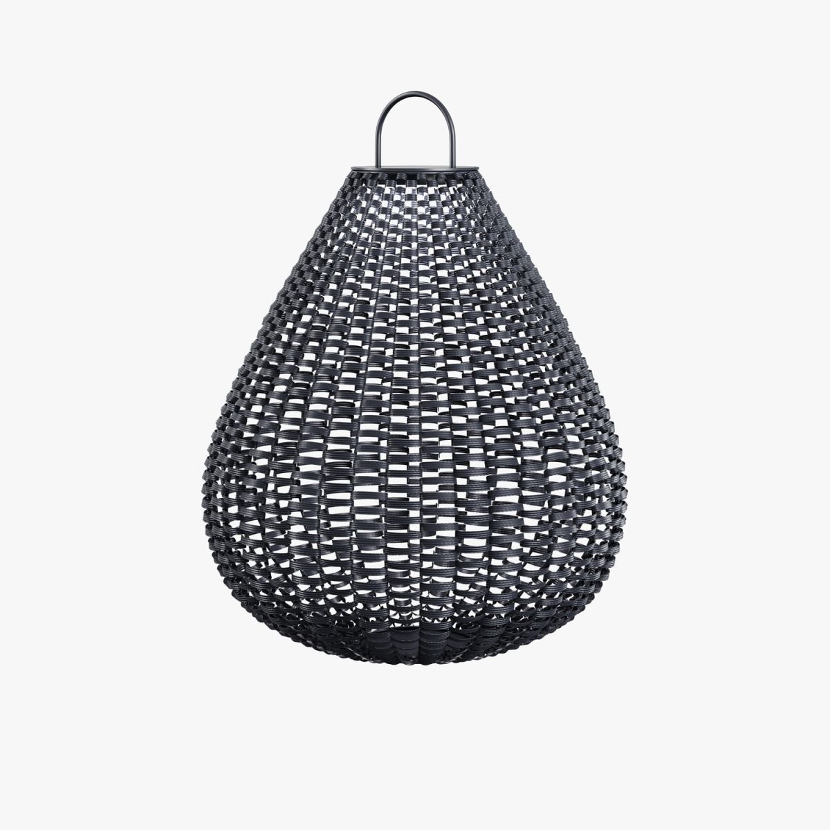 Maytoni Maytoni Solarleuchte Plet Schwarz, aus Rattan, LED, 50lm, 3000K; 48x48x61 cm (LxBxH); schwarz