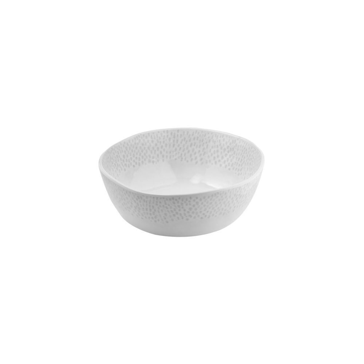 APS Schale -FOOTMARK-; 2000 ml, 24x24x9 cm (LxBxH); weiß/grau