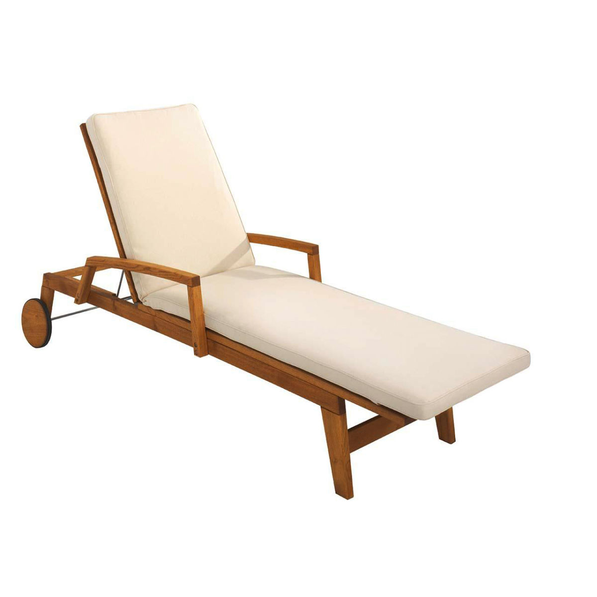 Rondo Auflage für Sonnenliege 'Milano', Bezug aus Polyester 58x200x6 cm (BxLxH); natur