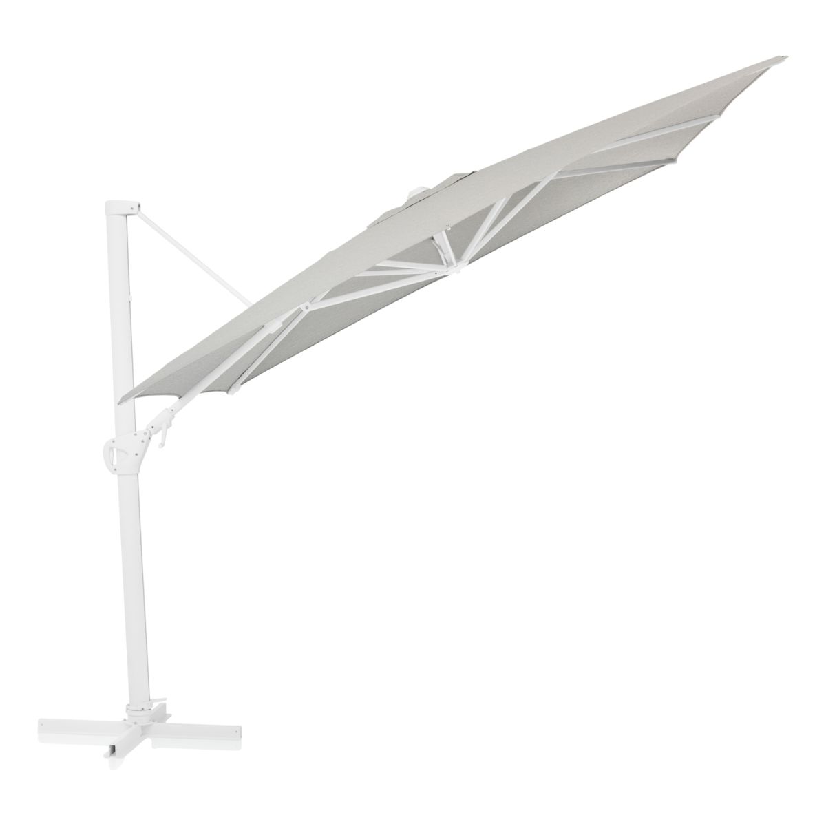 KETTLER Schirm UPF 50+ EASY SWING , mit PU-Beschichtung 300x300x260 cm (LxBxH); weiß; quadratisch; 3 Stück / Pack