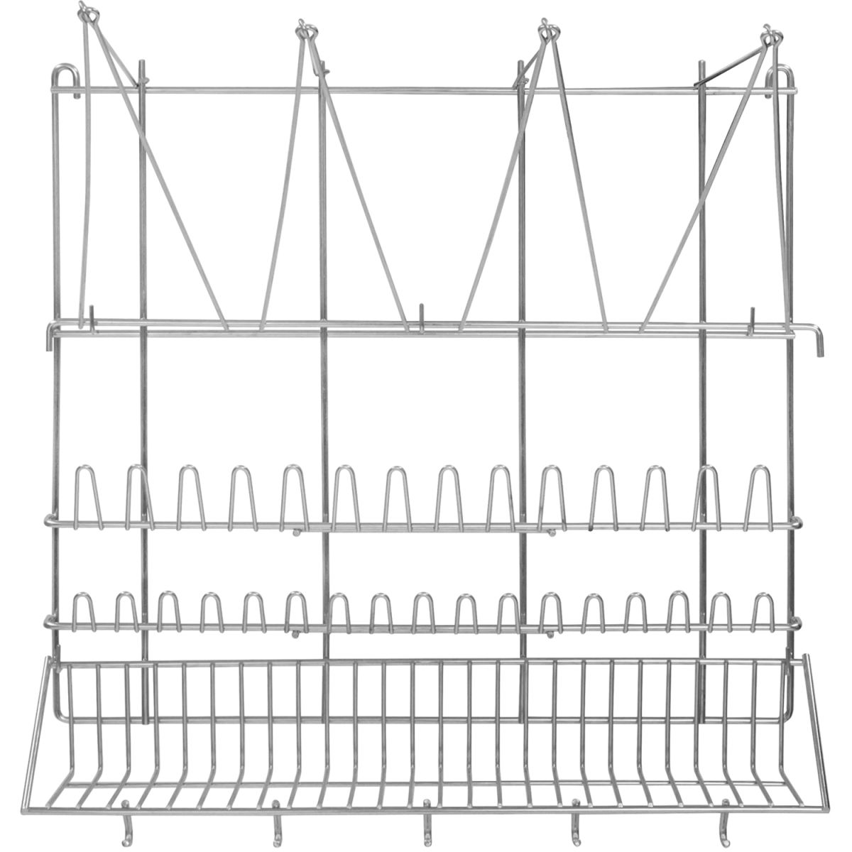 Schneider Spritzbeutel Wandaufhänger 50x50 cm (LxB); edelstahl