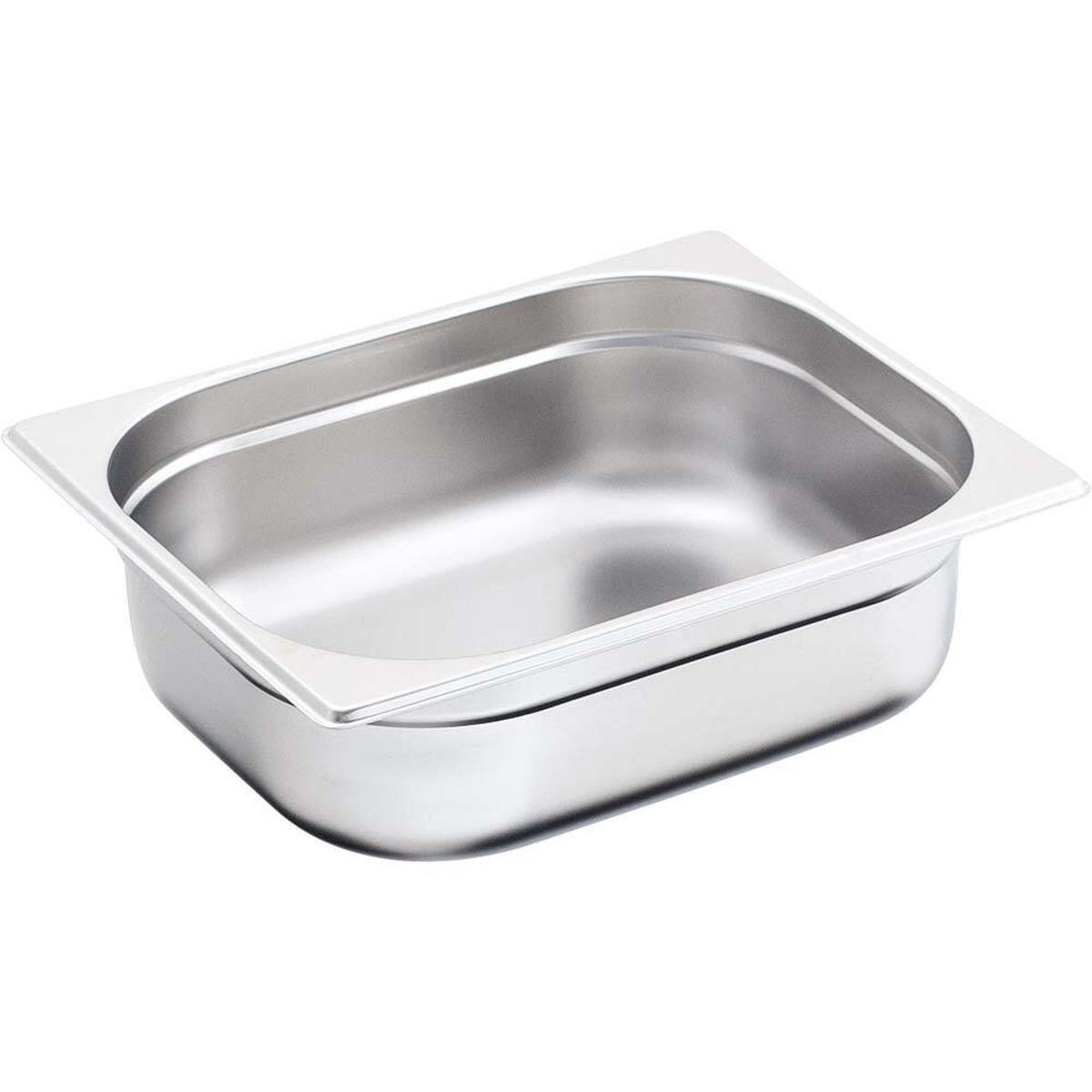 Stalgast Edelstahl Gastronormbehälter Serie BASIC GN 1/2, 8.5 l, 32.5x26.5x15 cm (LxBxT); silber