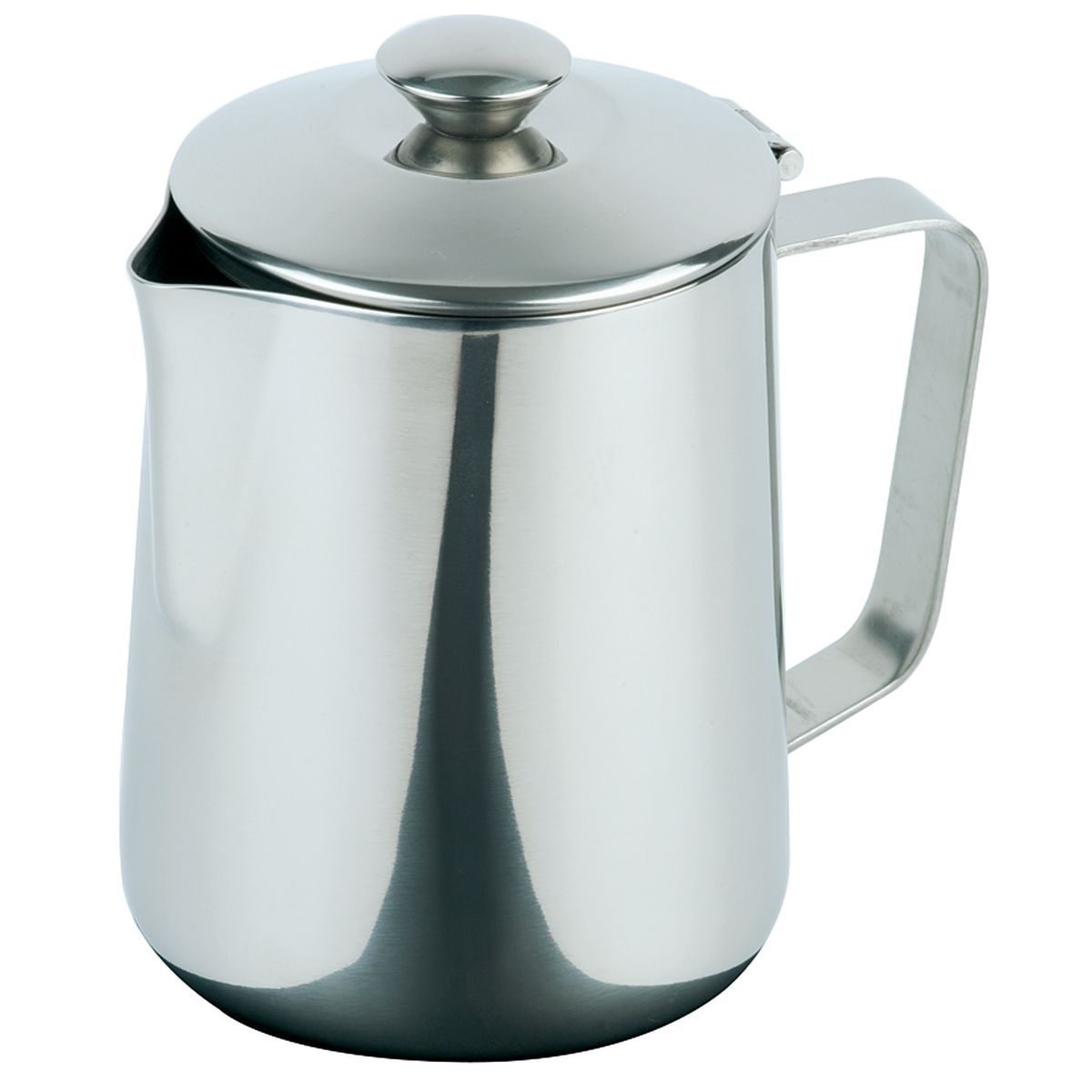 APS Kaffeekanne/Teekanne, mit Klappdeckel, Edelstahl 350 ml, 8x11 cm (ØxH); silber; rund