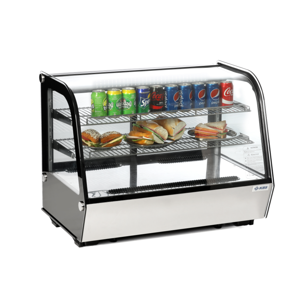 KBS Aufsatzkühlvitrine ASV 700 120000 ml, 70.2x68.6x56.8 cm (BxHxT); schwarz