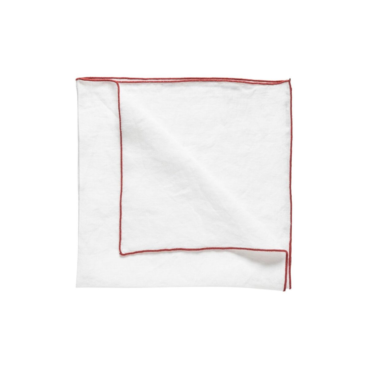 Costa Nova Serviette 100 % Leinen Bella 50x50x5 cm (BxLxH); rot; 6 Stück / Pack