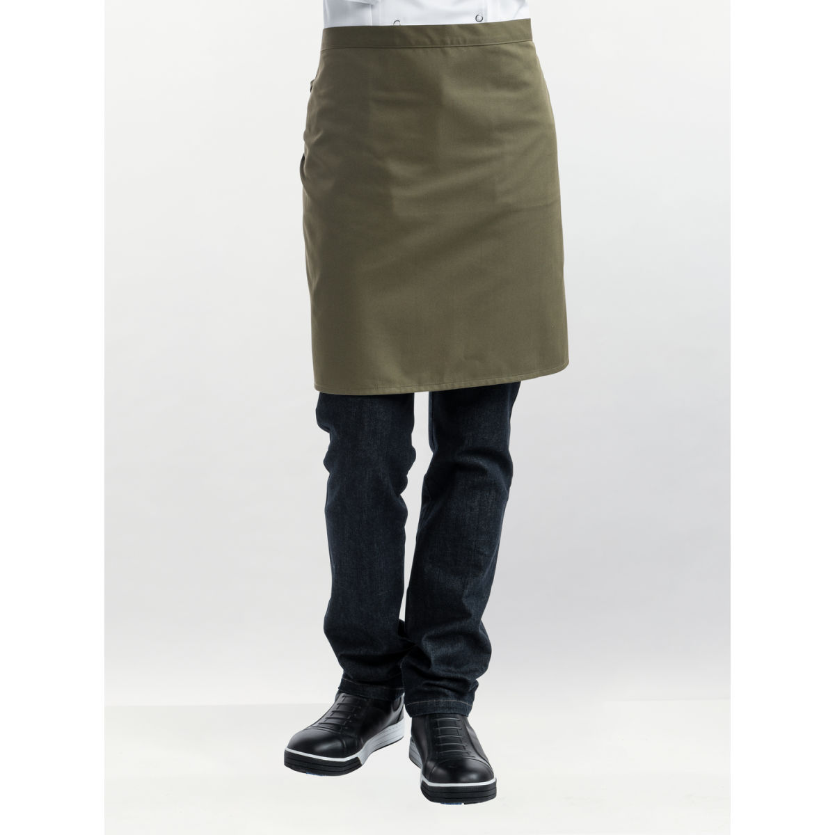 Chaud Devant Bistroschürze Dark Olive W100 – L50 50x100 cm (LxB); oliv