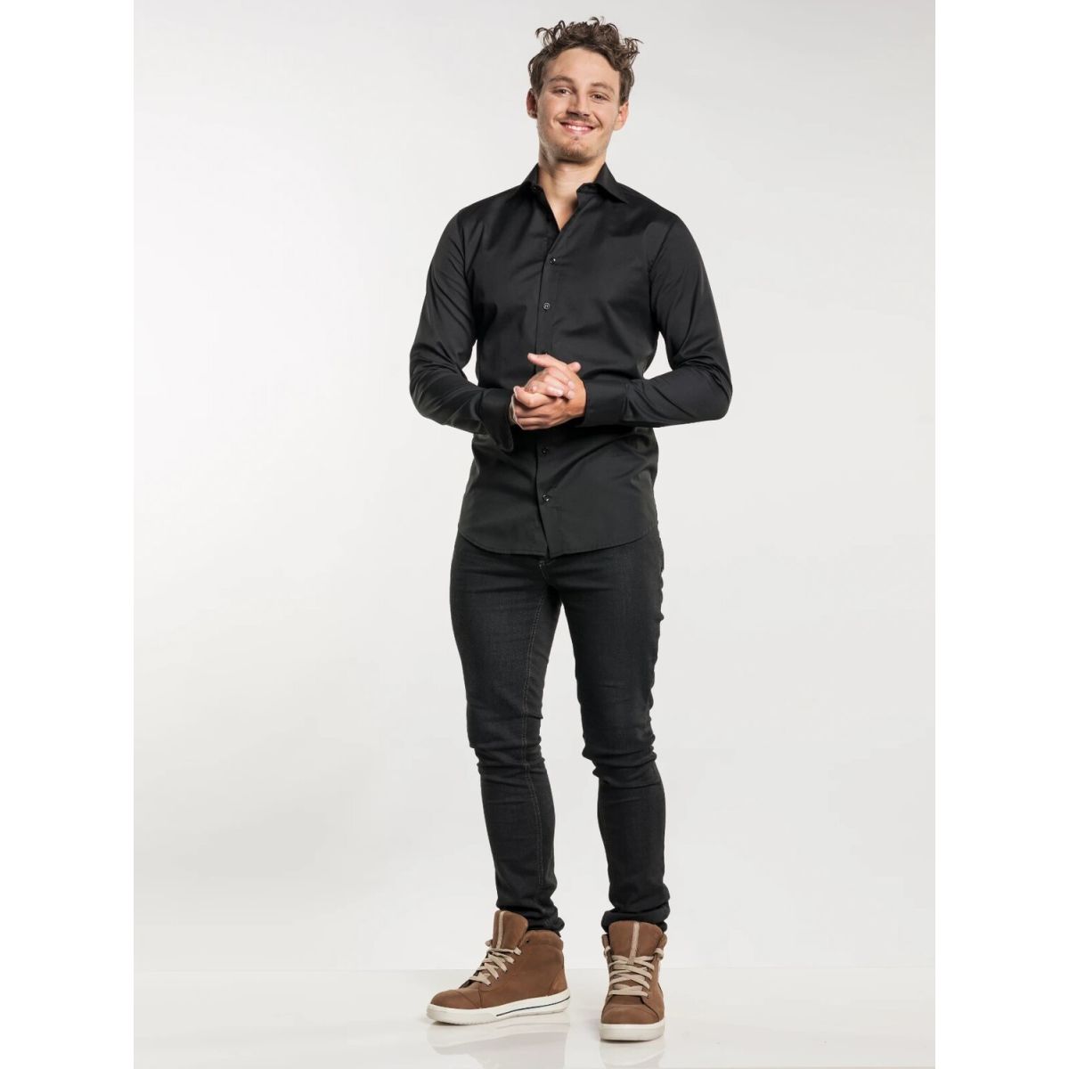 Chaud Devant Kochhose Skinny REG Jogg Denim Black Stretch; Kleidergröße 56; schwarz