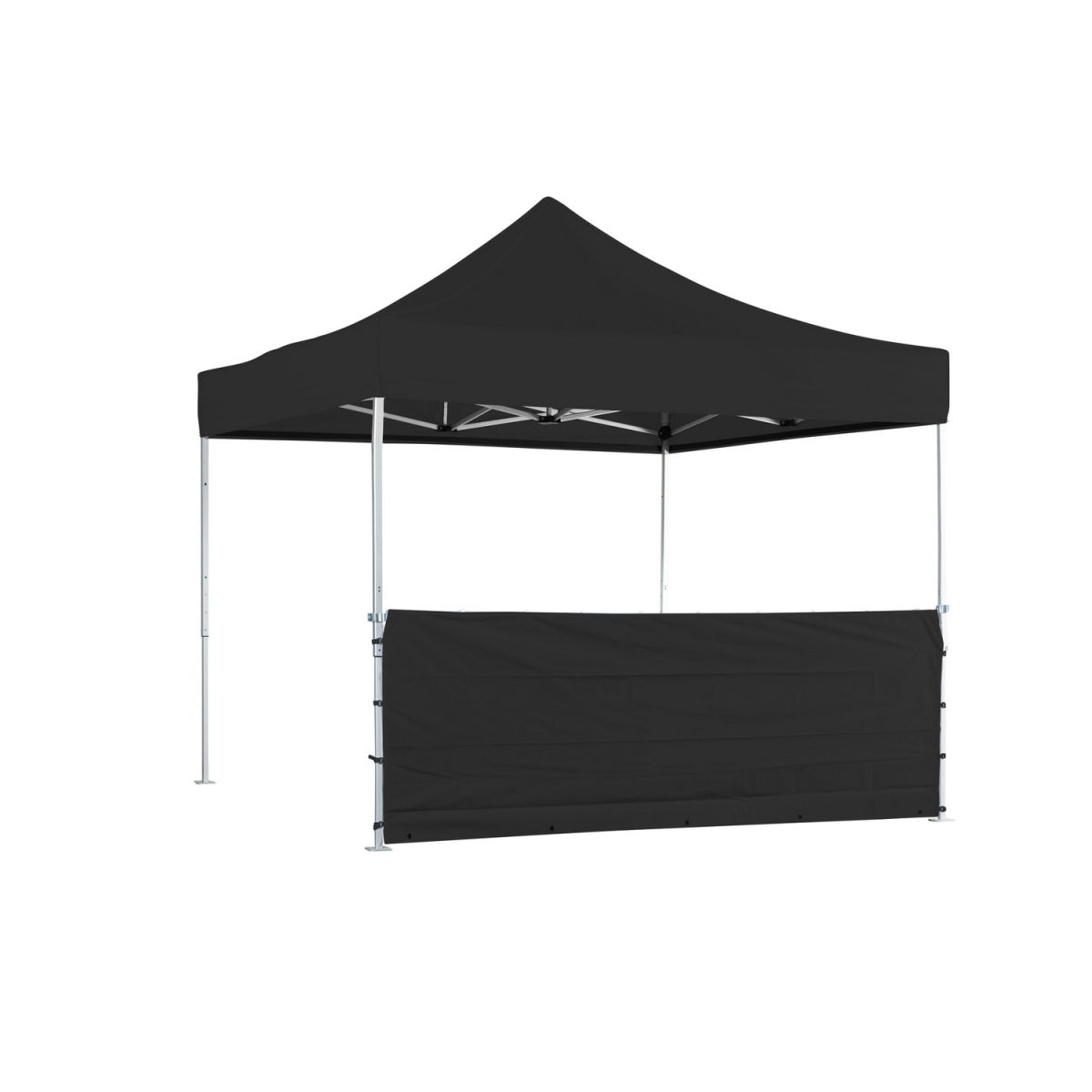 VeroTENT VeroTENT 4,5m Seitenwand halbhoch 450x100 cm (LxB); schwarz