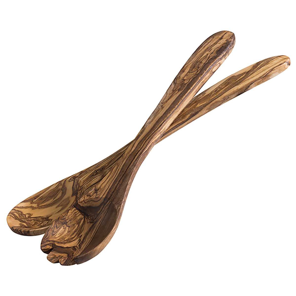 APS Salatbesteck OLIVE, 2er-Set, Olivenholz 22.5 cm (L); braun