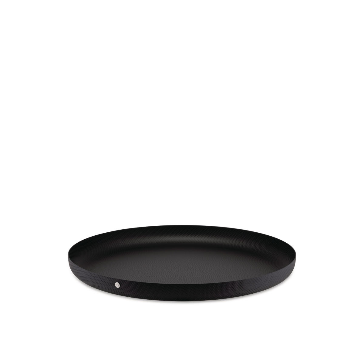 Alessi Rundes Tablett; 35x3 cm (ØxH); schwarz; rund