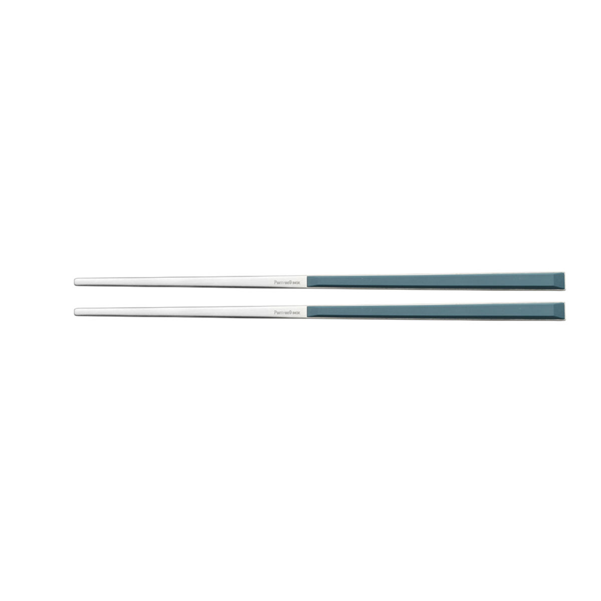 Pintinox Essstäbchen SUSHI PRO Satin ABS Griff Weiss 22 cm (L); blau; 12 Stück / Pack