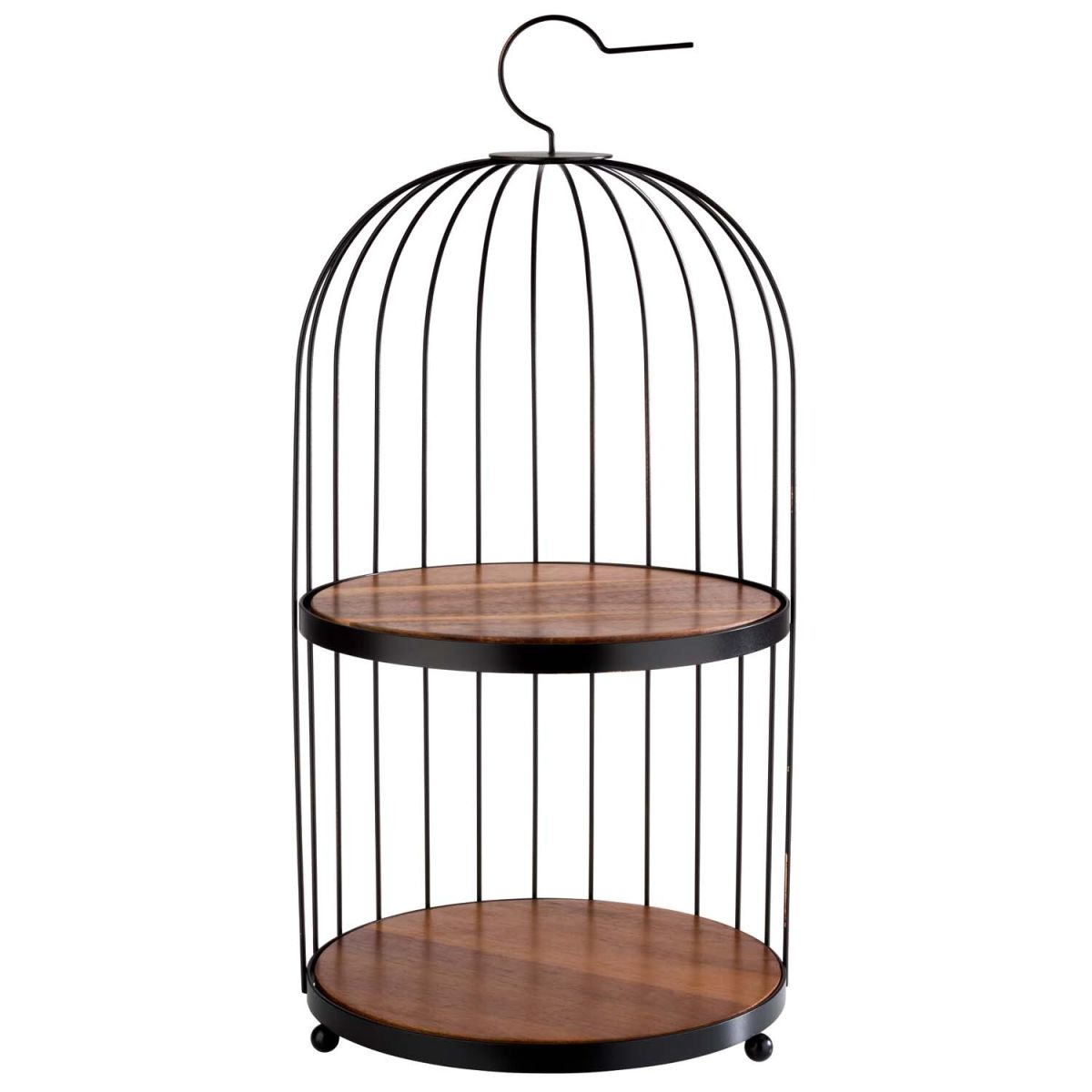 APS Buffetgestell BIRDCAGE; 26x26x26x54 cm (LxBxØxH); braun/schwarz; rund