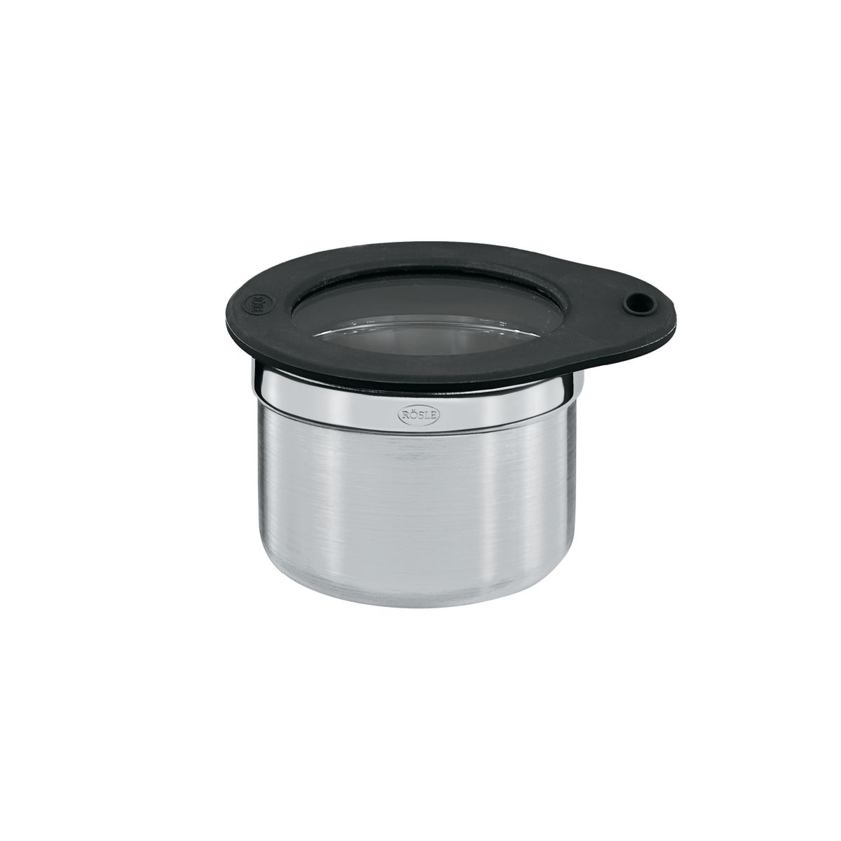 RÖSLE Dose mit Frischhaltedeckel 0.003 l, 10.5x9.5x6.5 cm (LxBxH); schwarz