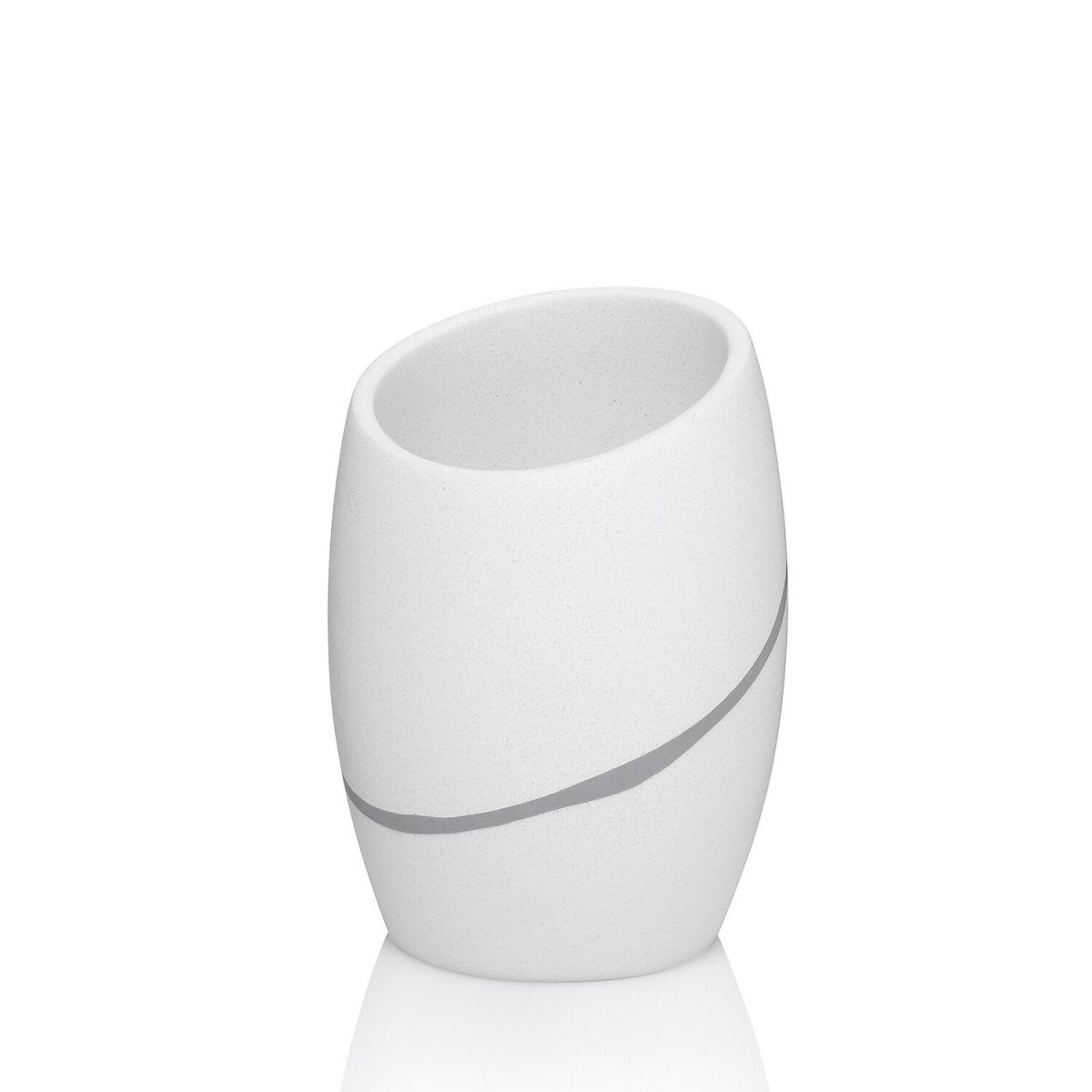 kela Becher Talus Polyresin 8x11 cm (ØxH); weiß