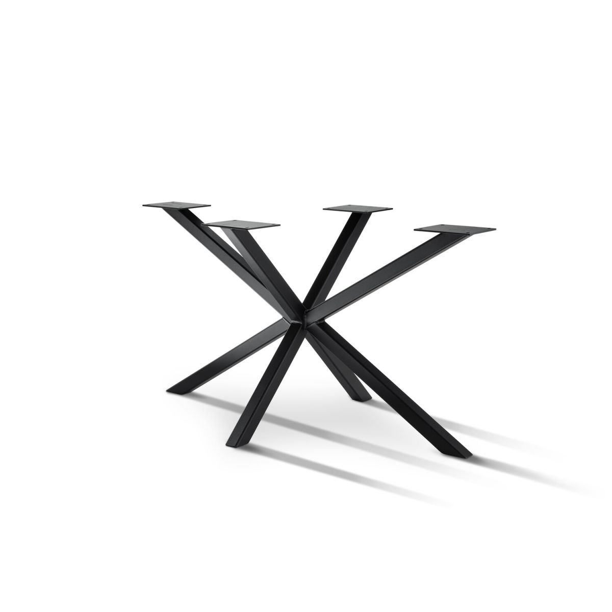 Willeke-Möbel Tischgestell Spider 5x5 70x140x72 cm (BxLxH); schwarz