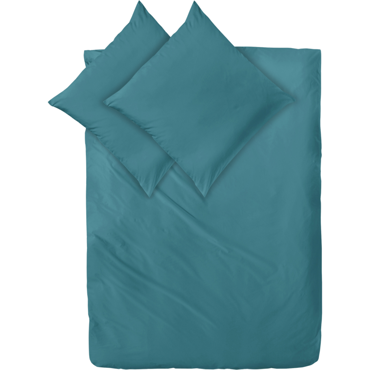 Decoper Decoper ® Mako-Satin Bettwäsche-Set aus 100% Baumwolle 200x200 cm (BxL), 80x80 cm (LxB); türkis