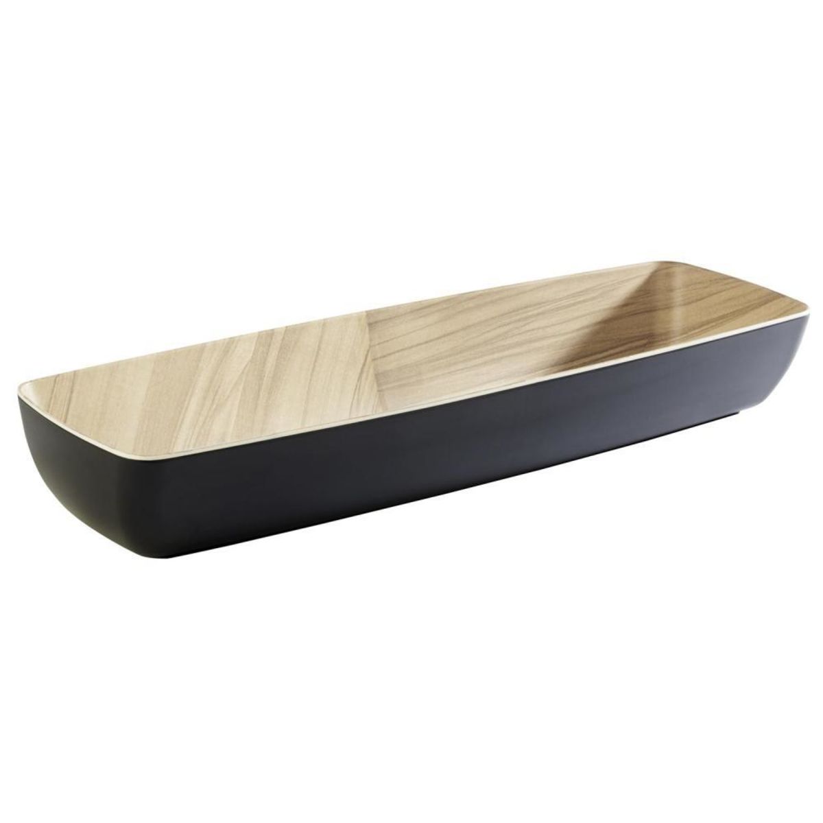 Ciotola per buffet Frida APS; Misura GN 2/4, 3650 ml, 53x16.2x7.5 cm (LxLxH); nero; ovale